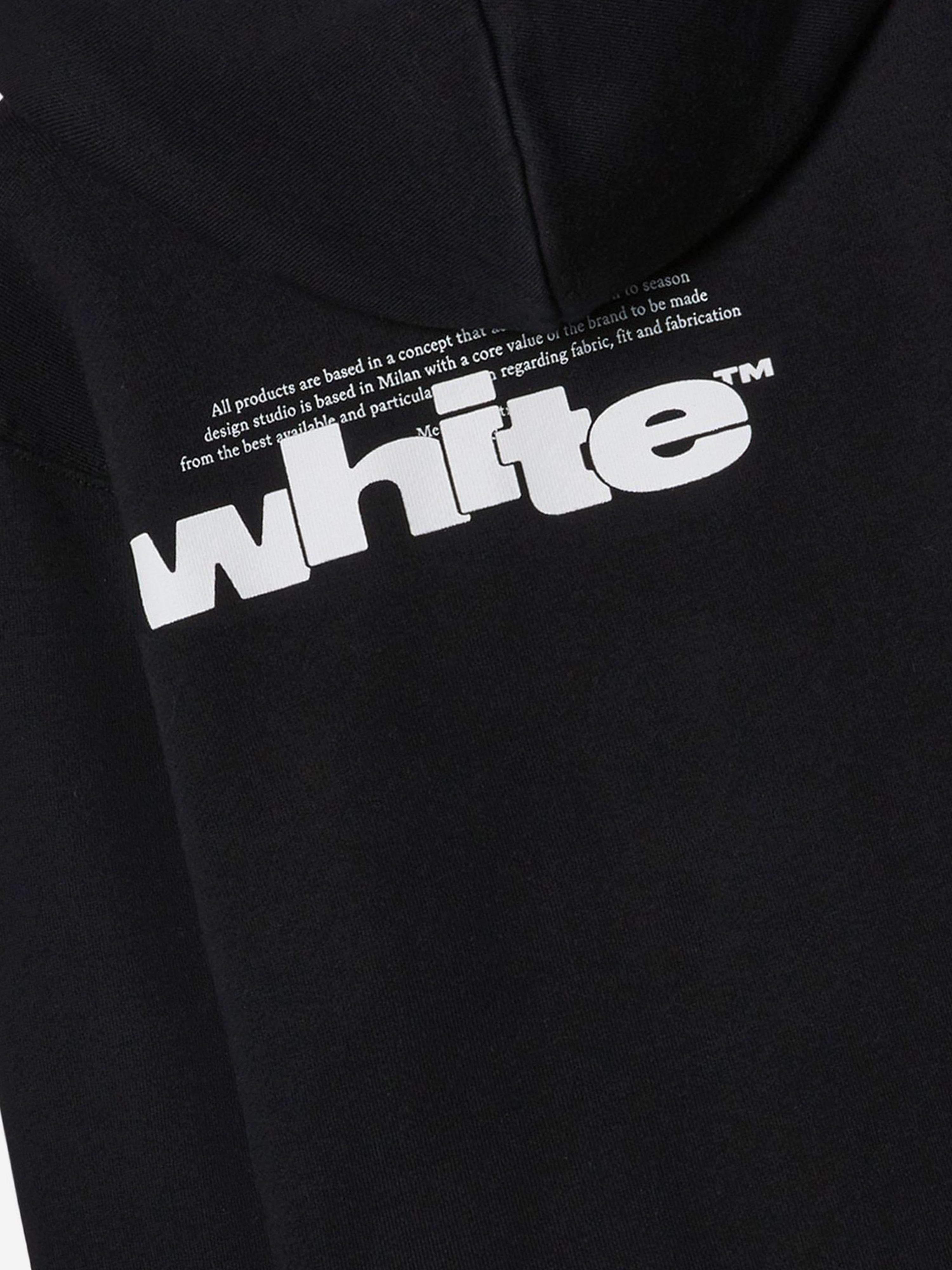 Off-White Kids Type Graphic Hoodie in Black Discount Purchase