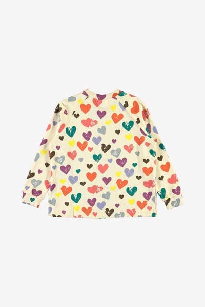 Molo Girls Sweater - Cotton Mary Heart Print Sweater Clearance Sast