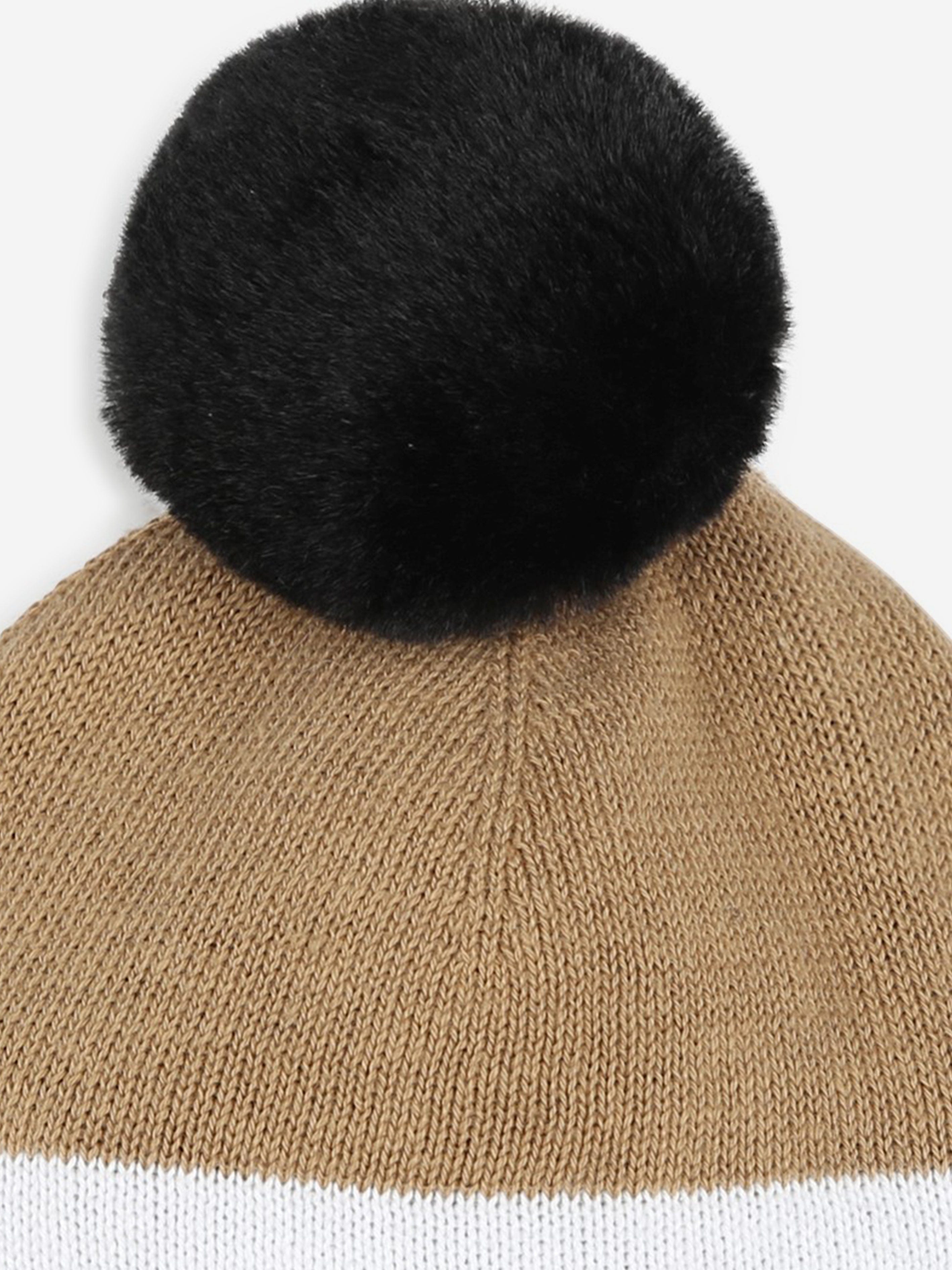 BOSS Boys Embroidered Logo Bobble Hat in Black Cheap Sale Ebay