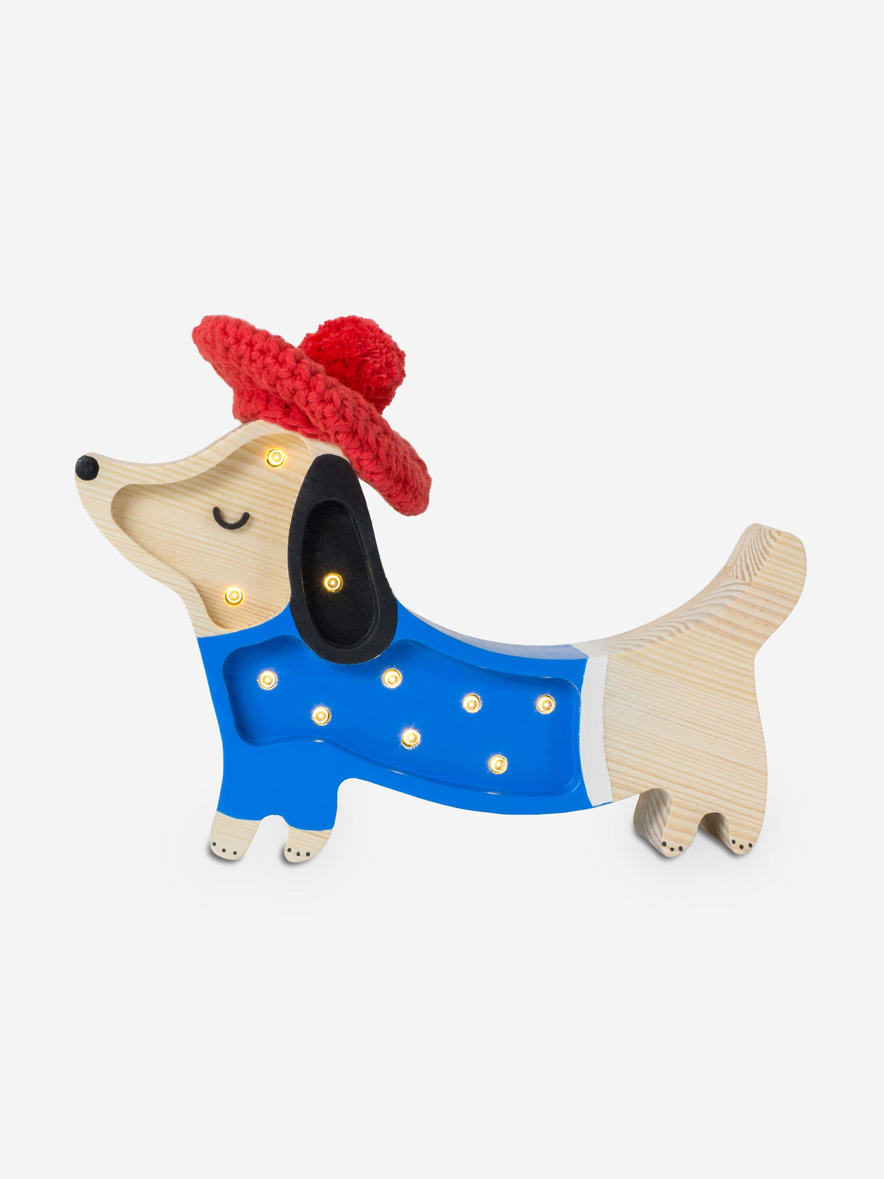 Little Lights Puppy Mini Lamp in Blue (23x14x5 cm) Wholesale Pice