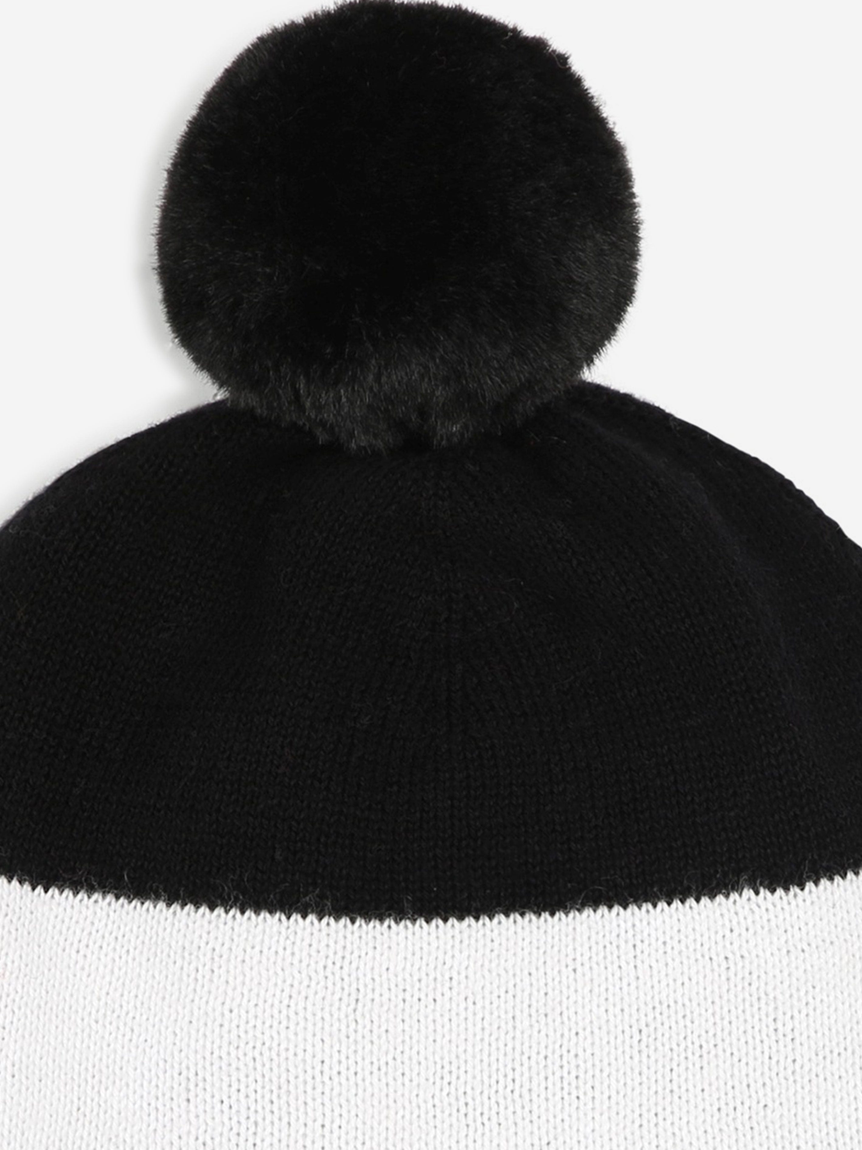 BOSS Boys Embroidered Logo Bobble Hat in Grey Cheap Sale Tumblr