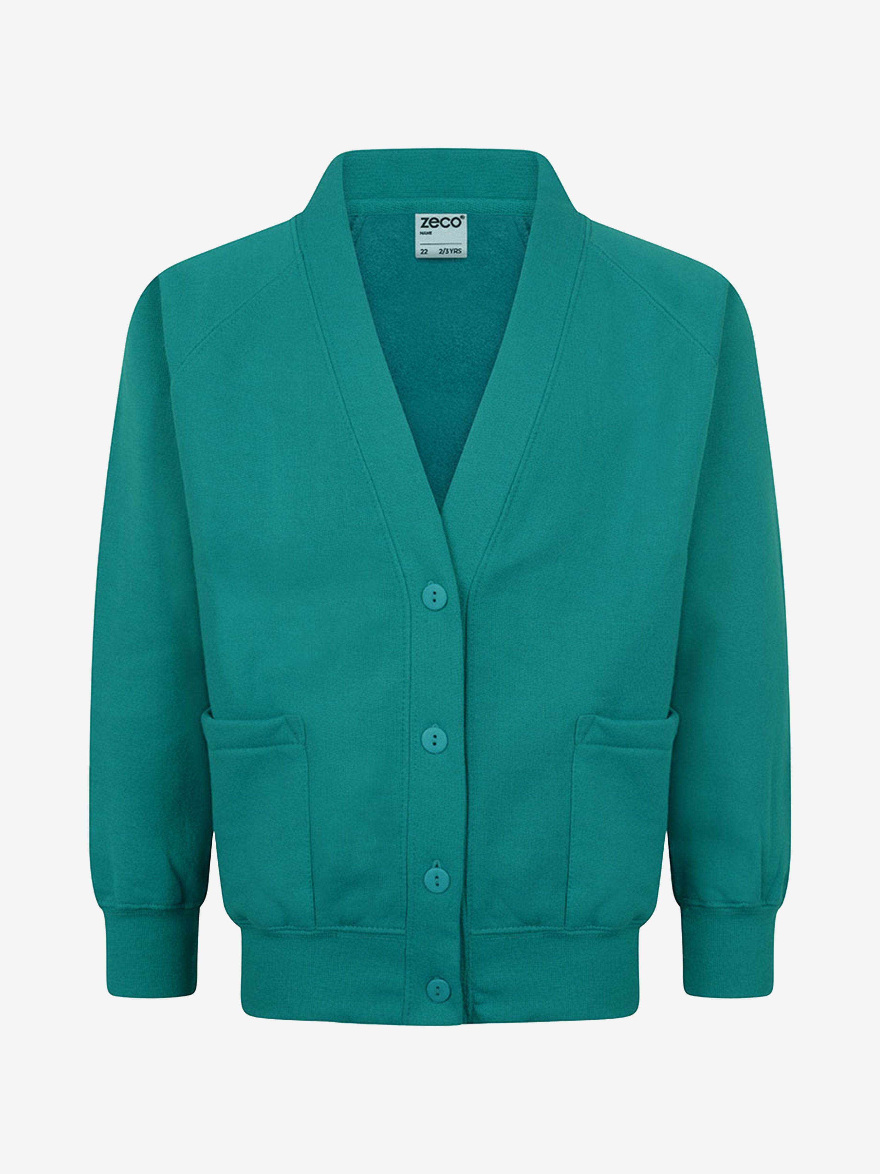 Zeco Kids School Sweatshirt Cardigan in Green Clearance How Much