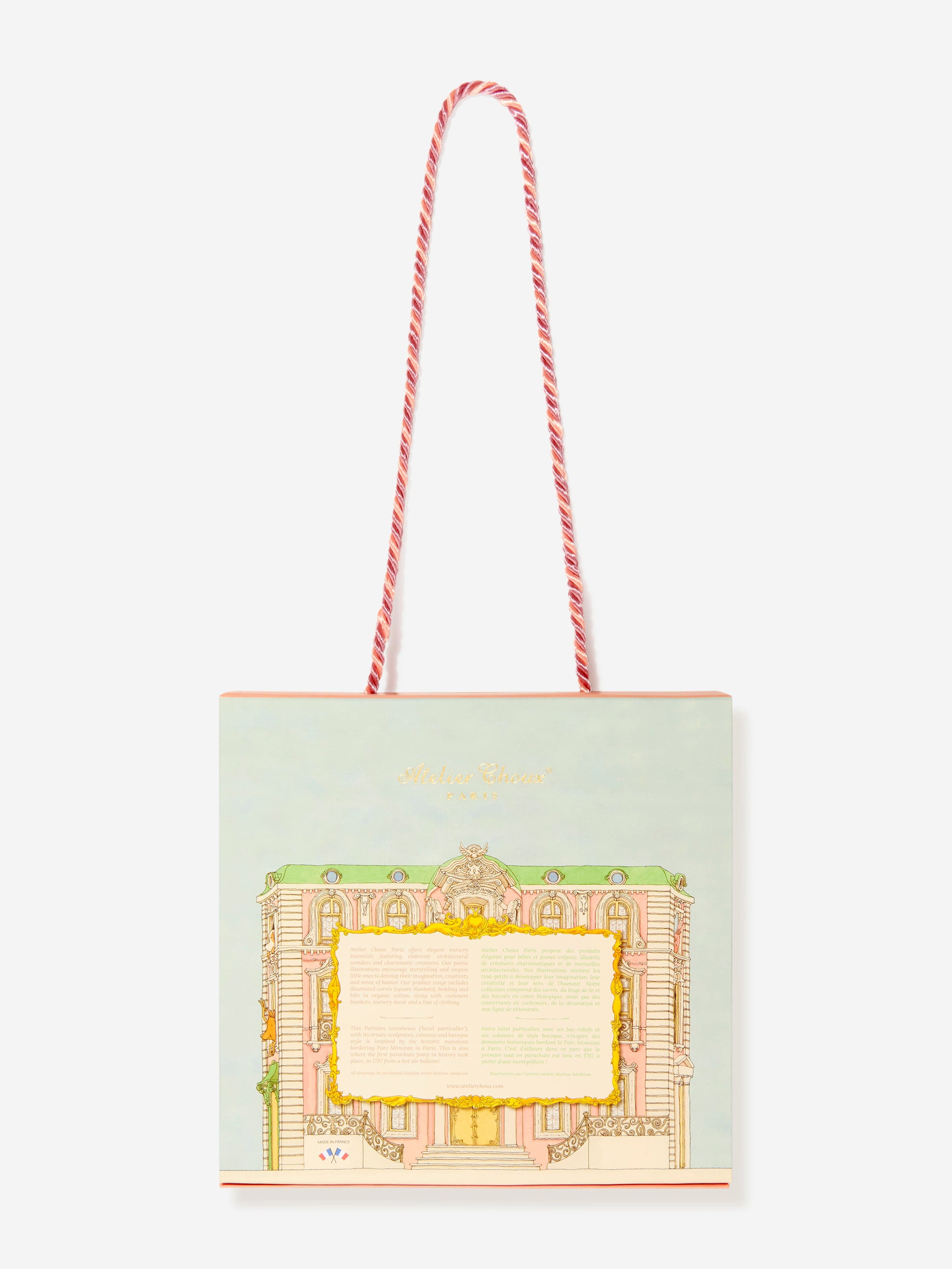 Atelier Choux Baby Monceau Mansion Swaddle in Blue Sast