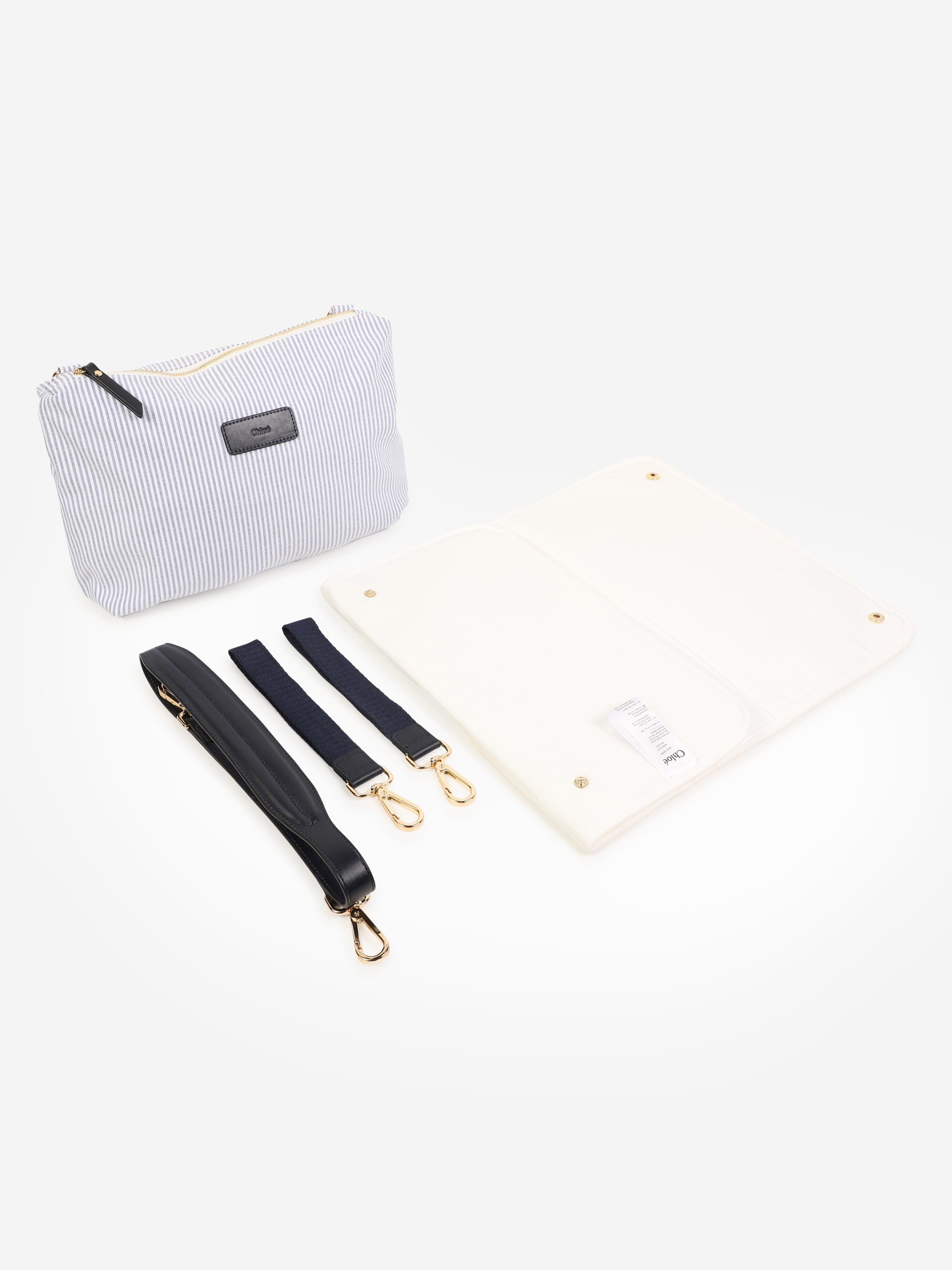 Chlo¨¦ Baby Striped Changing Bag in Navy (41cm) Outlet Release Dates