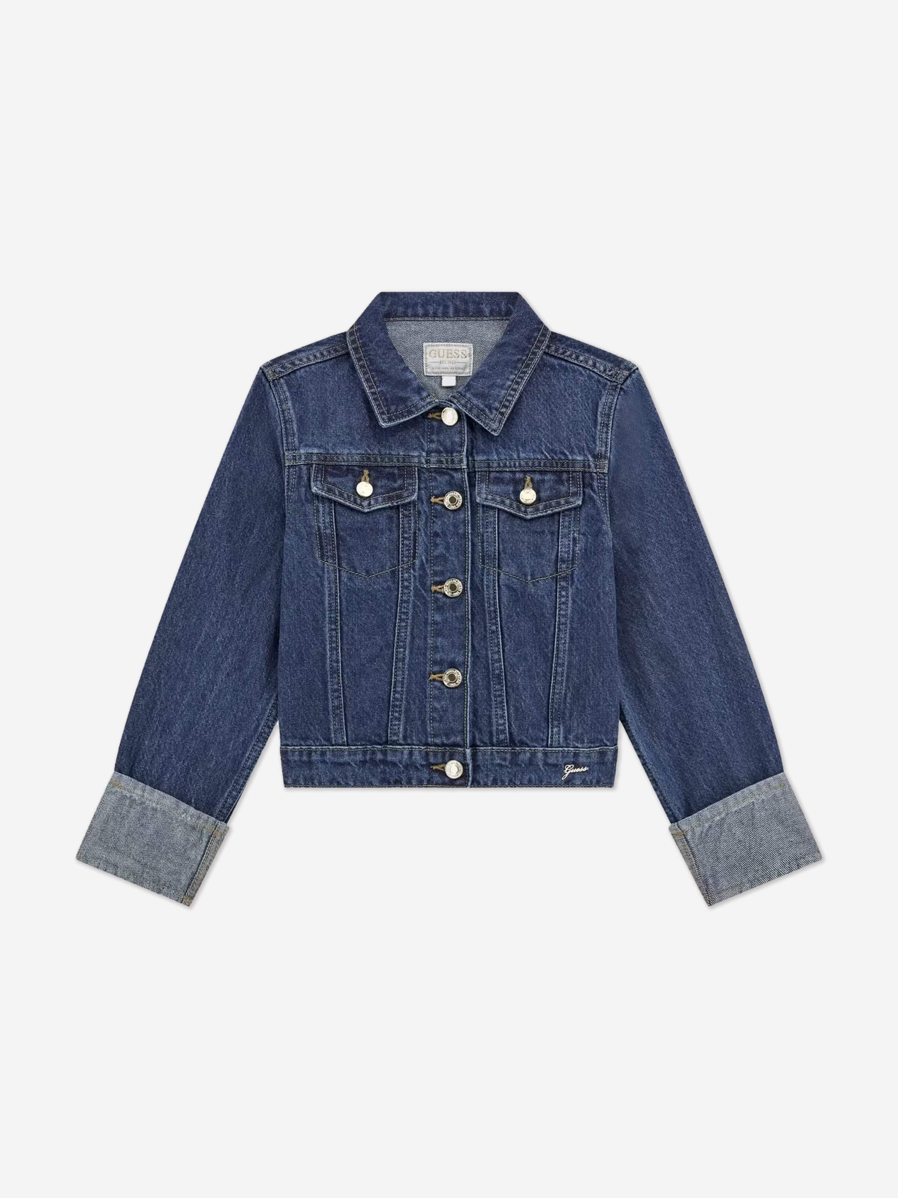 Girls Denim Jacket in Blue Buy Cheap Best Place