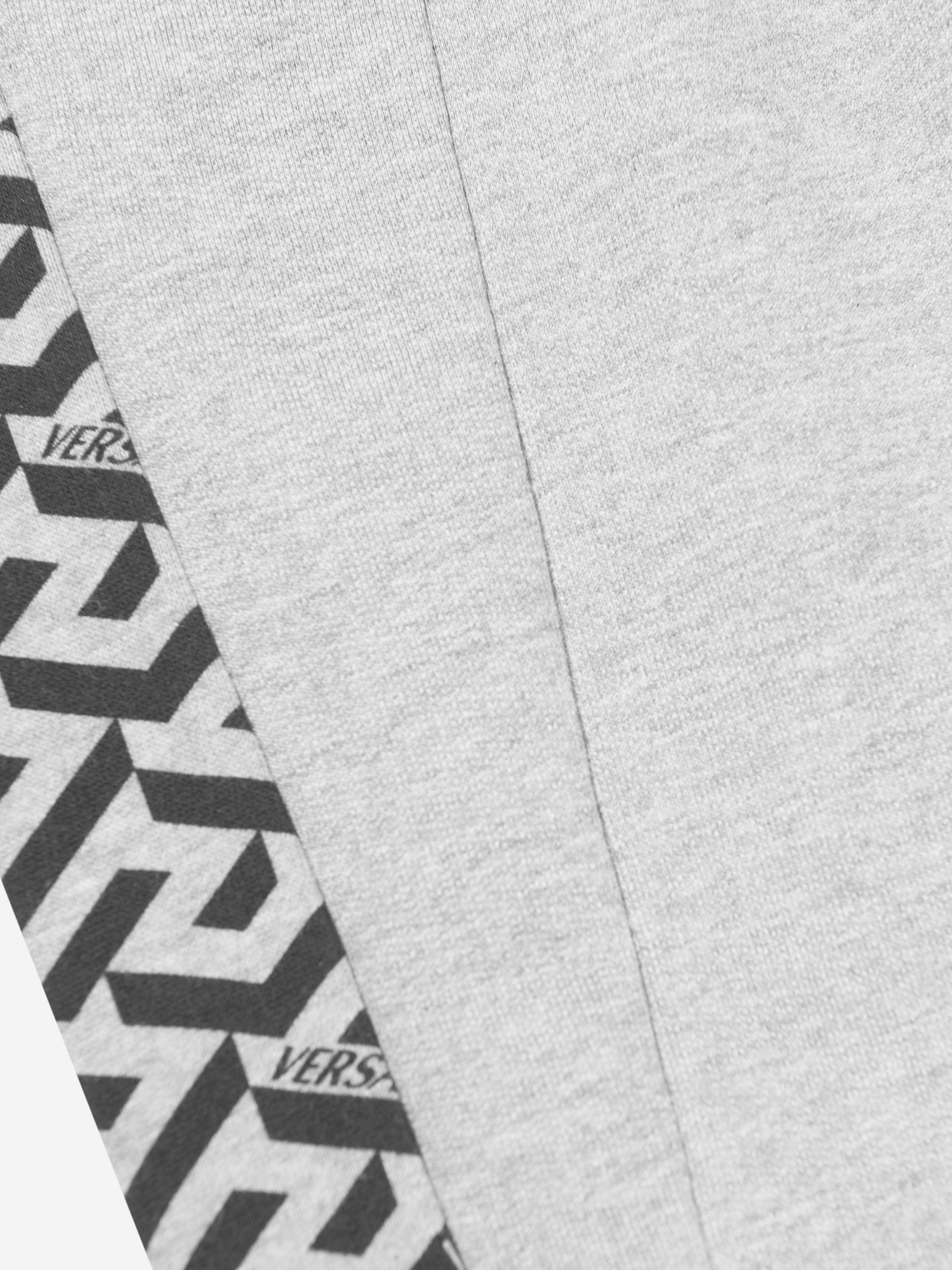 Versace Boys La Greca Logo Joggers in Grey Discount Sale Online