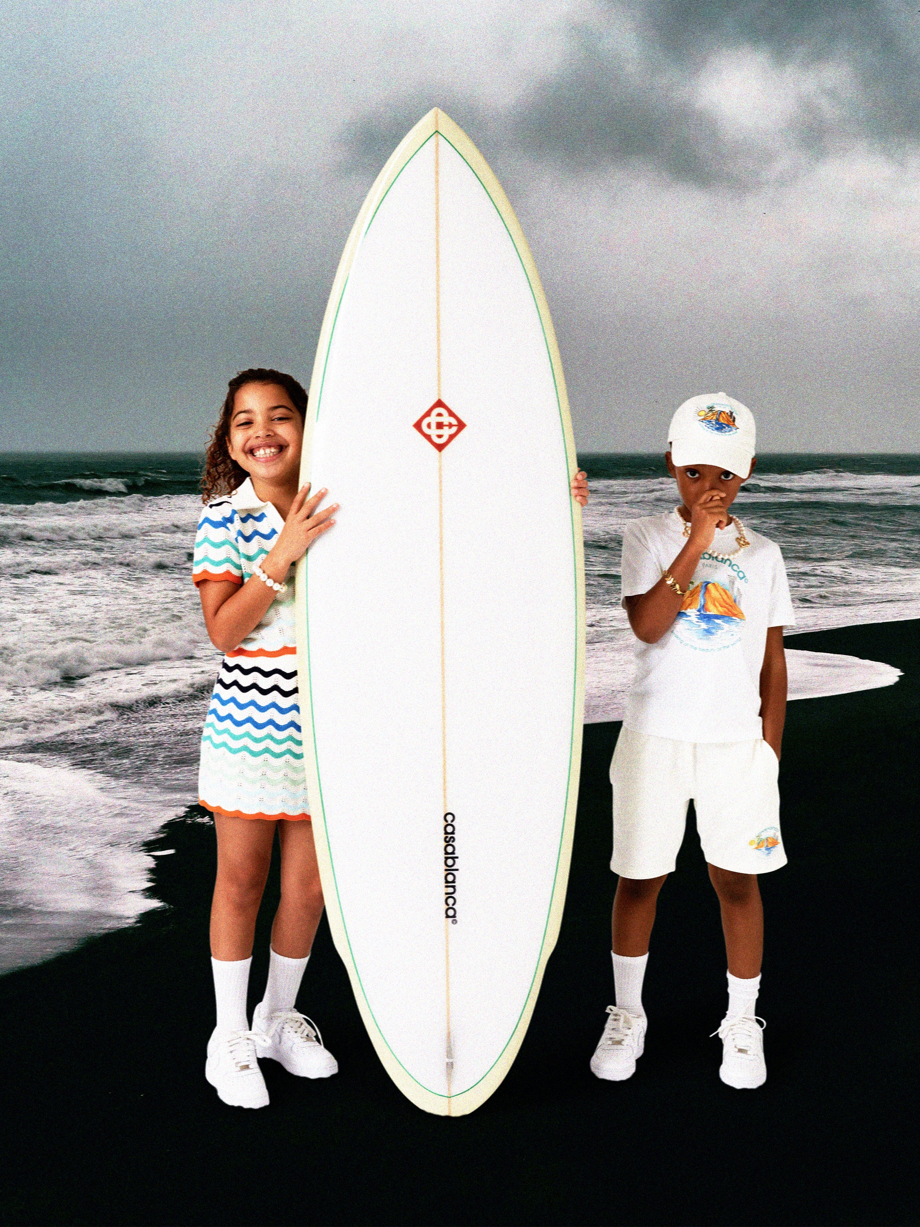 Kids Oasis Embroidered Cap in White Get To Buy Cheap Online