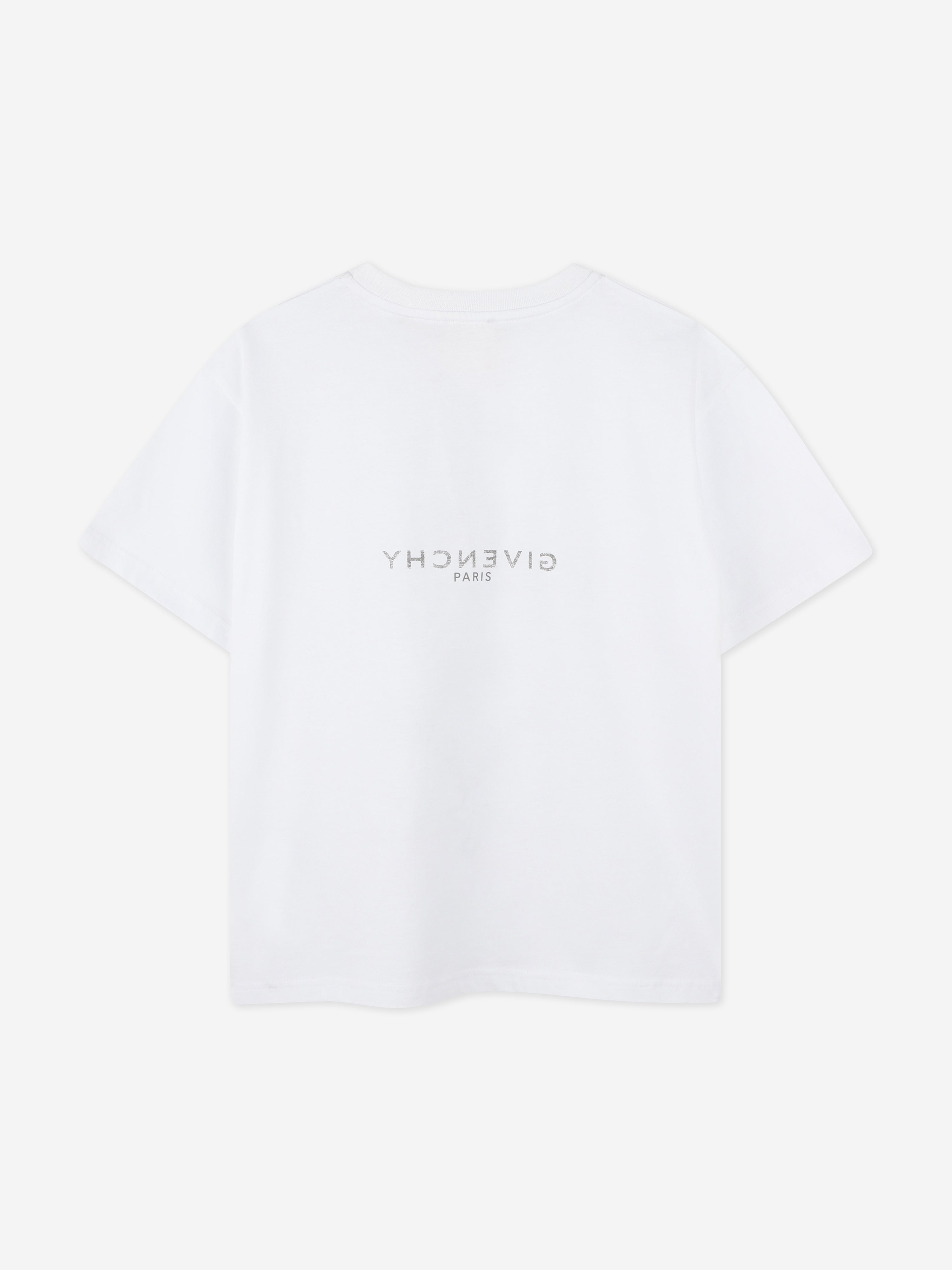 Boys Logo Print T-Shirt in White Cheapest Pice