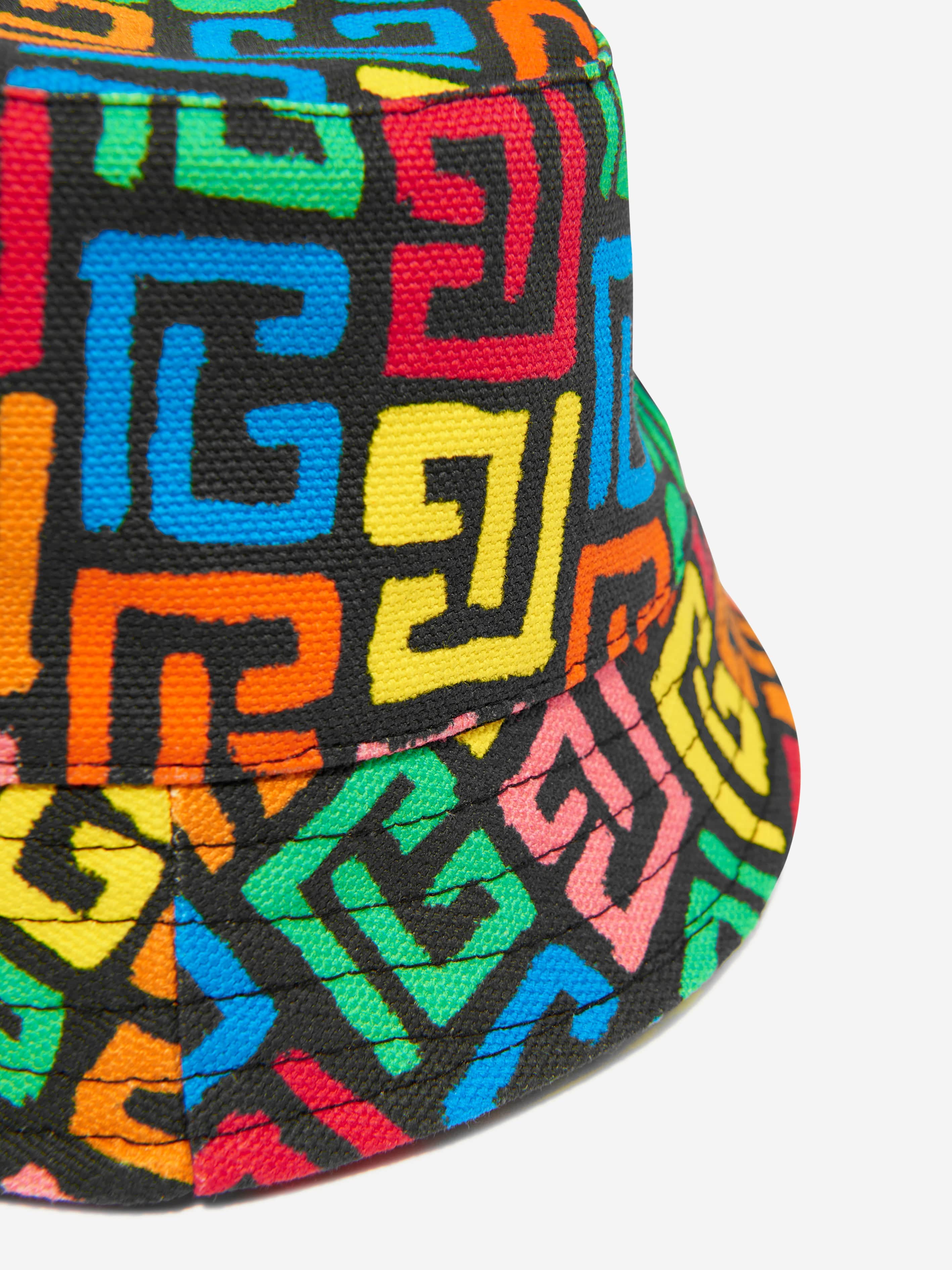 Balmain Baby Monogram Bucket Hat in Multicolour Clearance Official Site