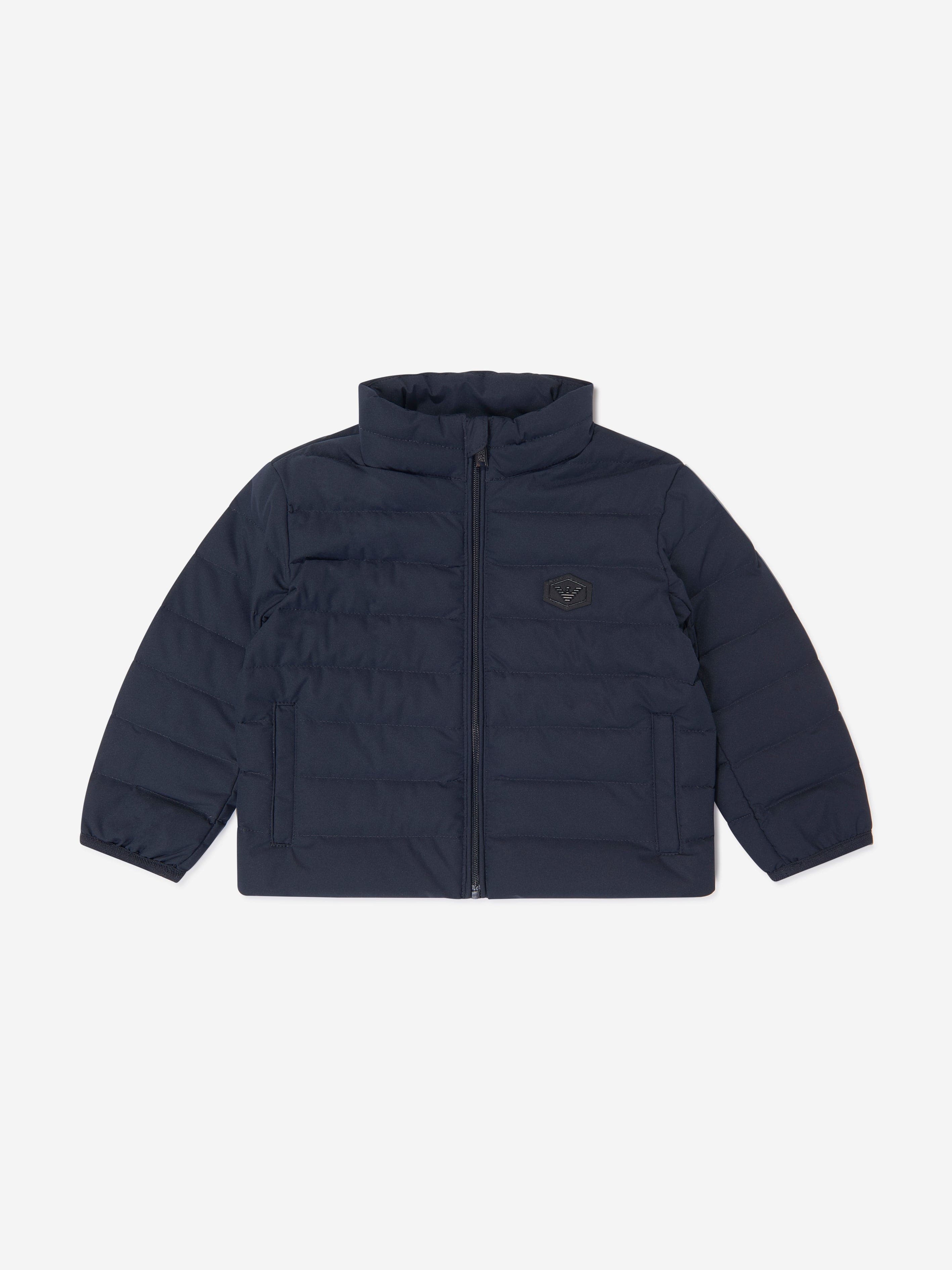 Emporio Armani Baby Boys Down Padded Puffer Jacket in Navy Buy Cheap Visit