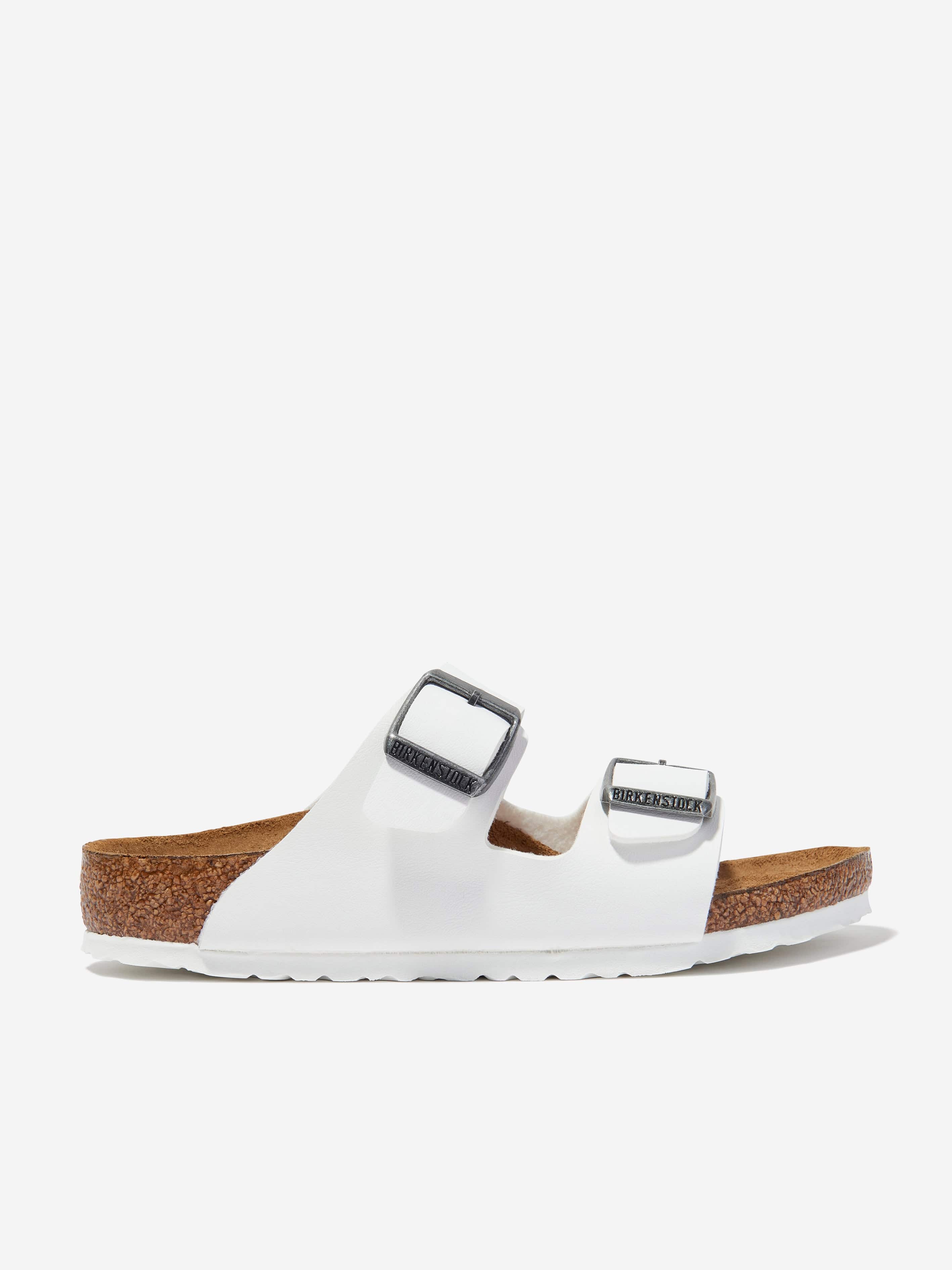 BIRKENSTOCK Kids Arizona Sandals in White Cheap High Quality