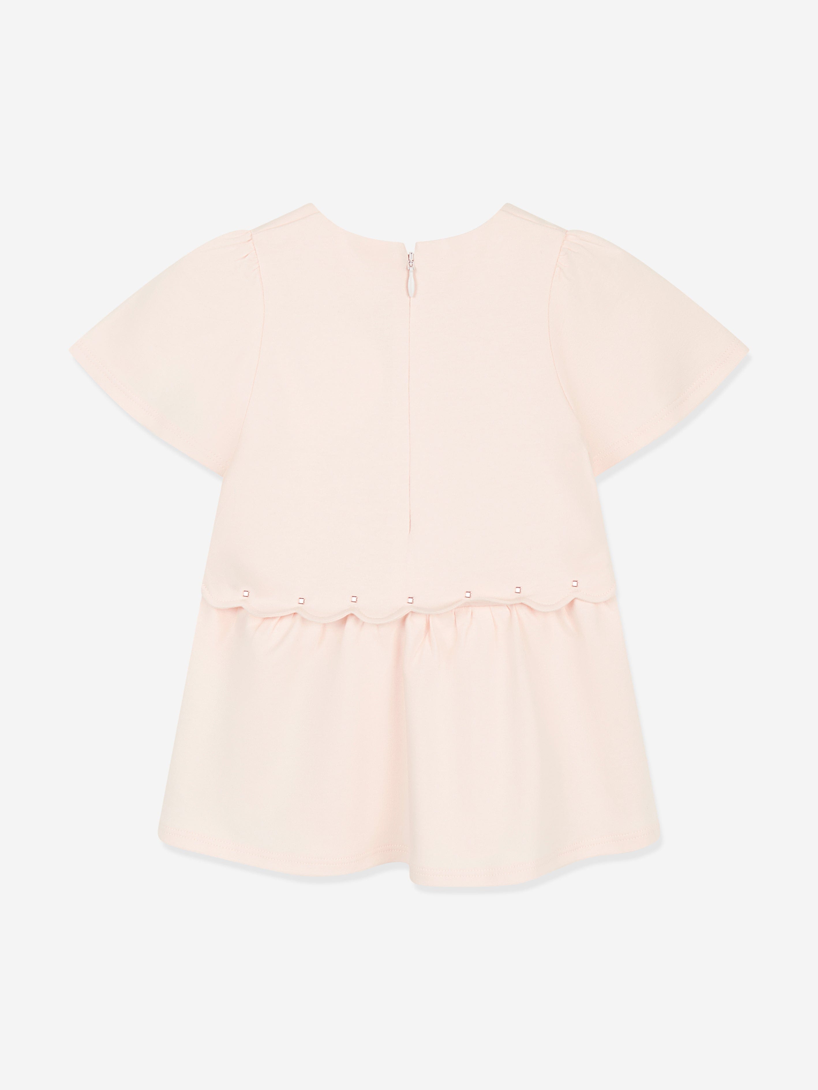 Chlo¨¦ Baby Girls Scalloped Dress in Pink Visit Cheap Pice