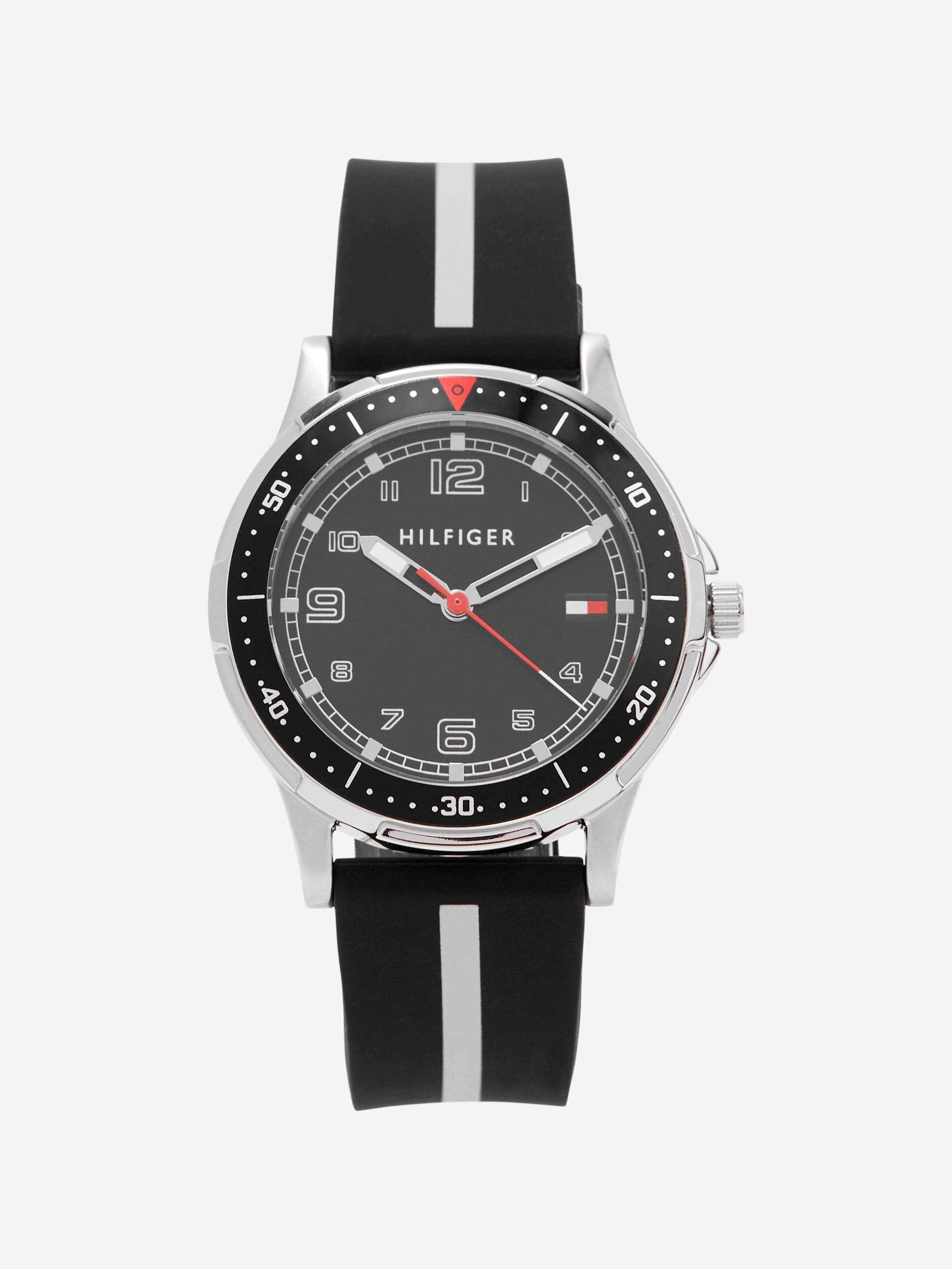 Tommy Hilfiger Boys Logo Strap Watch in Black in 34mm (One Size) Enjoy Cheap Pice