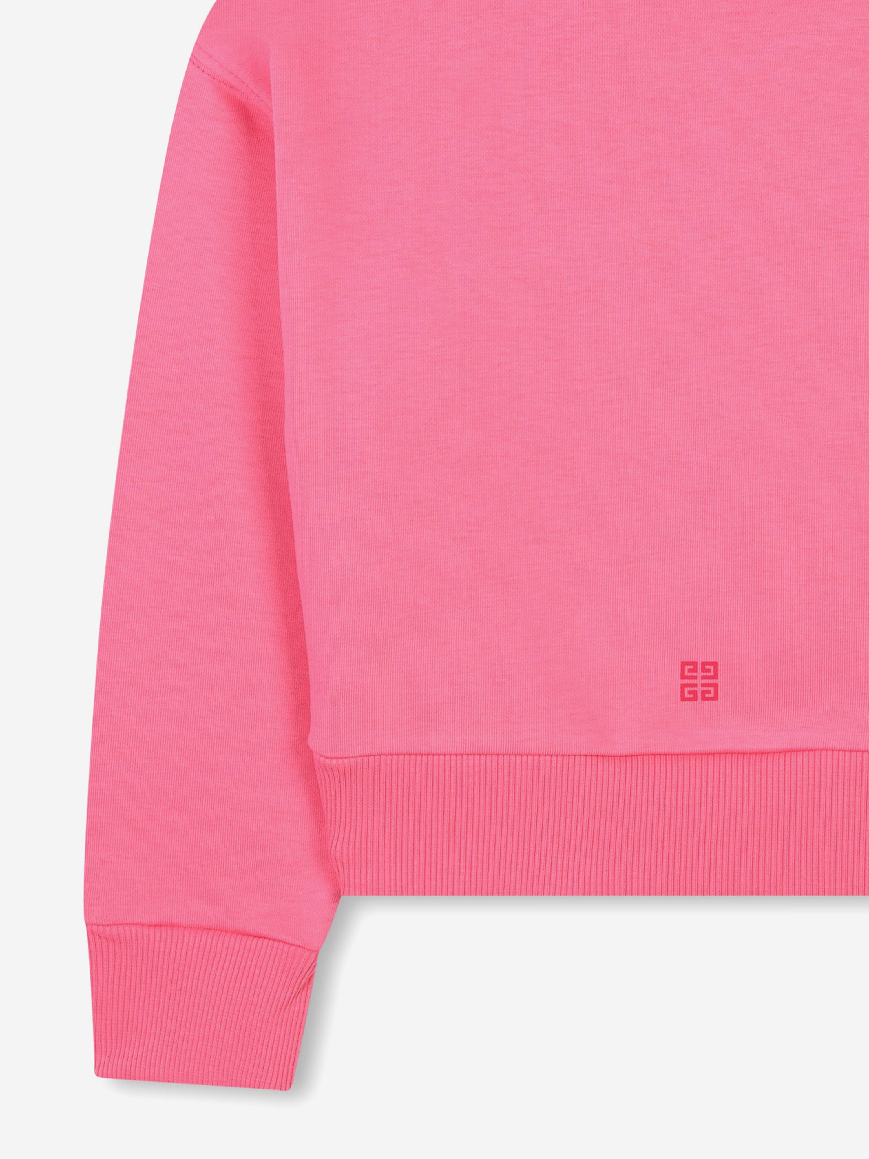 Girls Logo Print Sweatshirt in Pink Enjoy Online