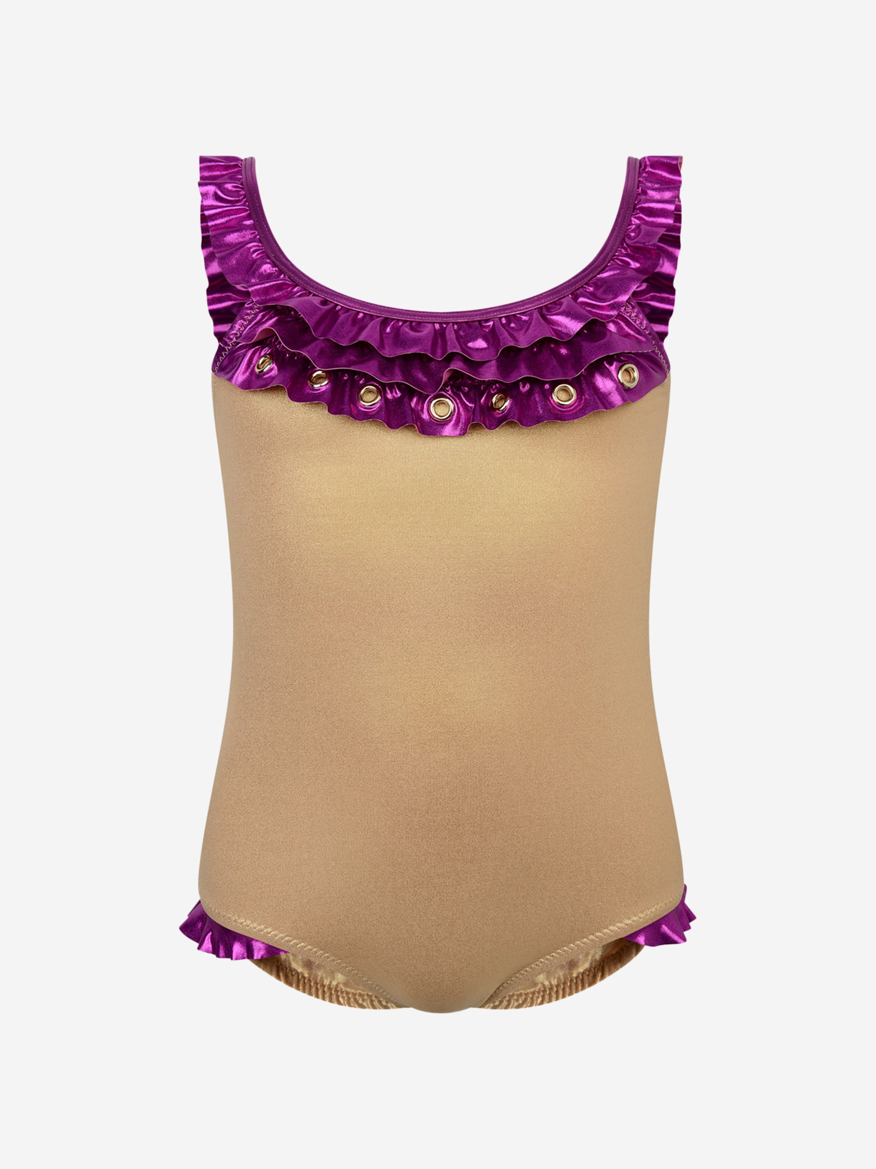 Nessi Byrd Girls Almond Swimsuit Order Cheap Pice