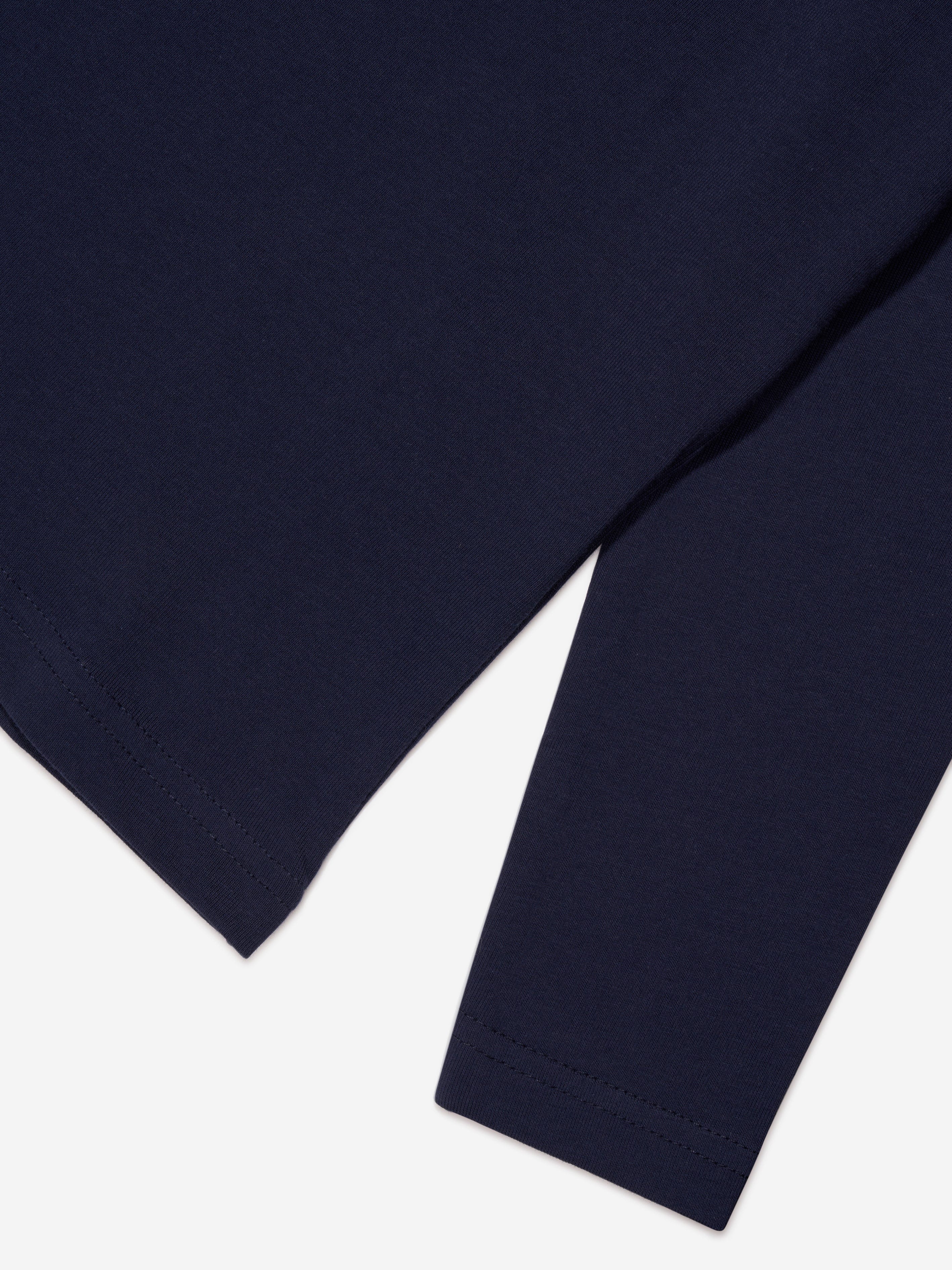 Trussardi Boys Beid Long Sleeve T-Shirt in Navy Cheap Sale Release Dates