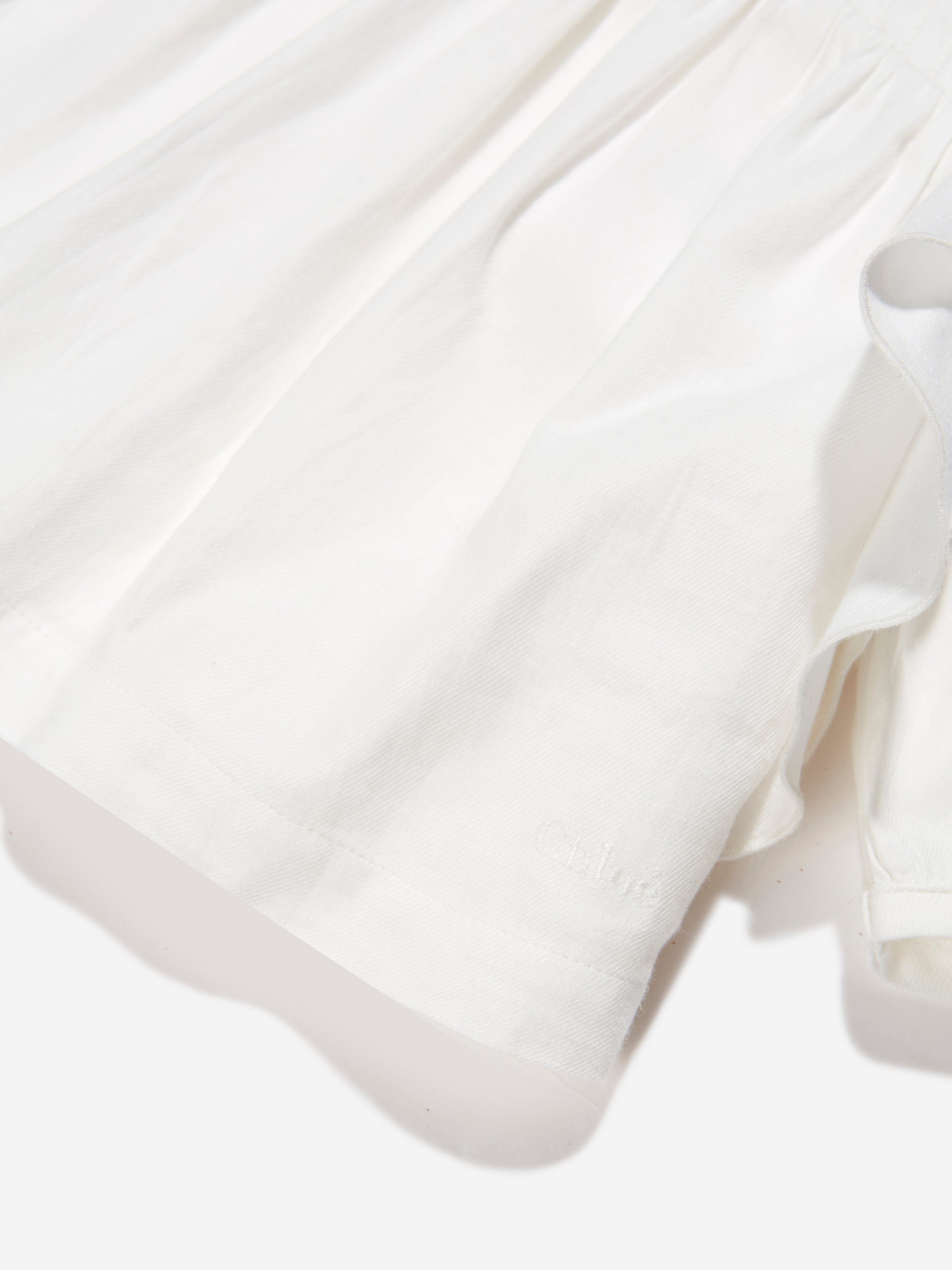 Chlo¨¦ Baby Girls Organic Cotton Blouse in Ivory Visa Payment