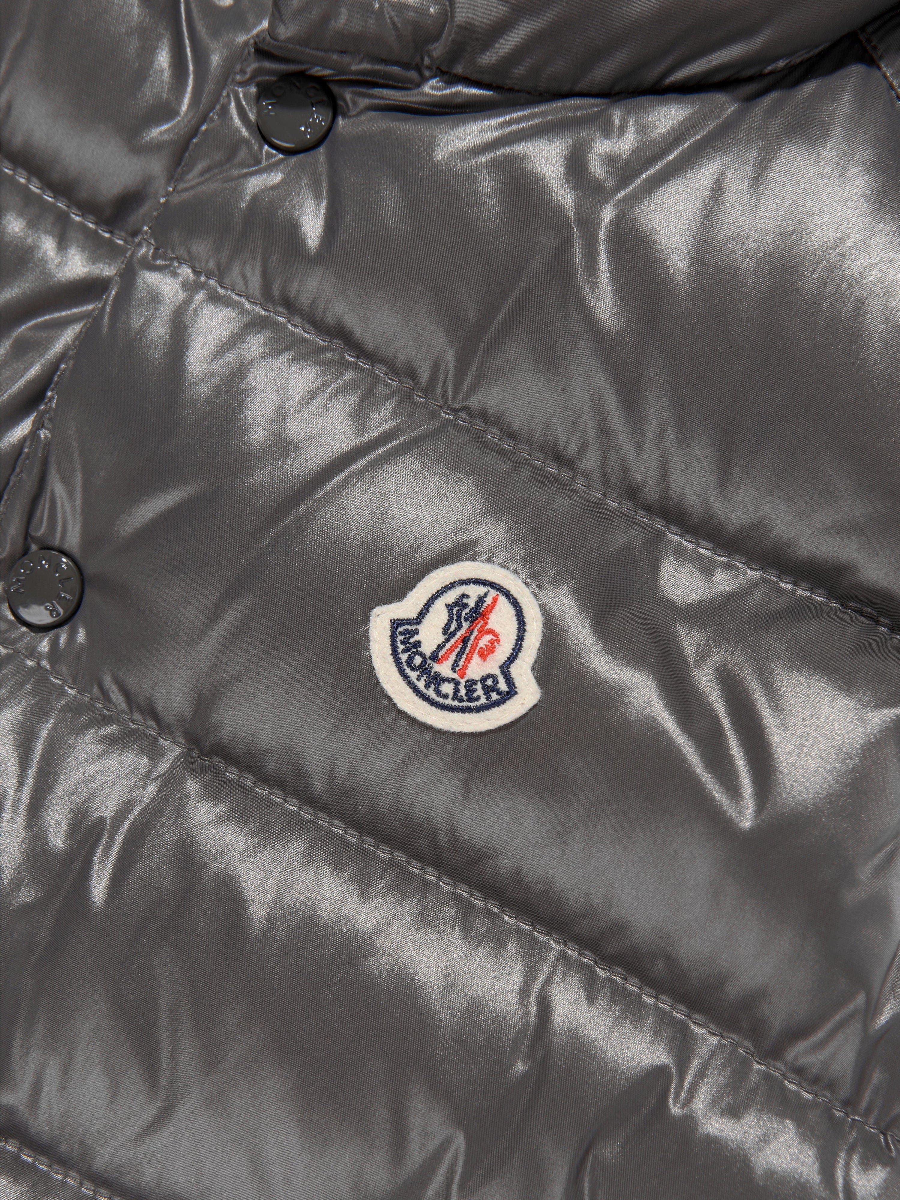 Moncler Enfant Boys Down Padded Tib Gilet in Grey Free Shipping Looking For