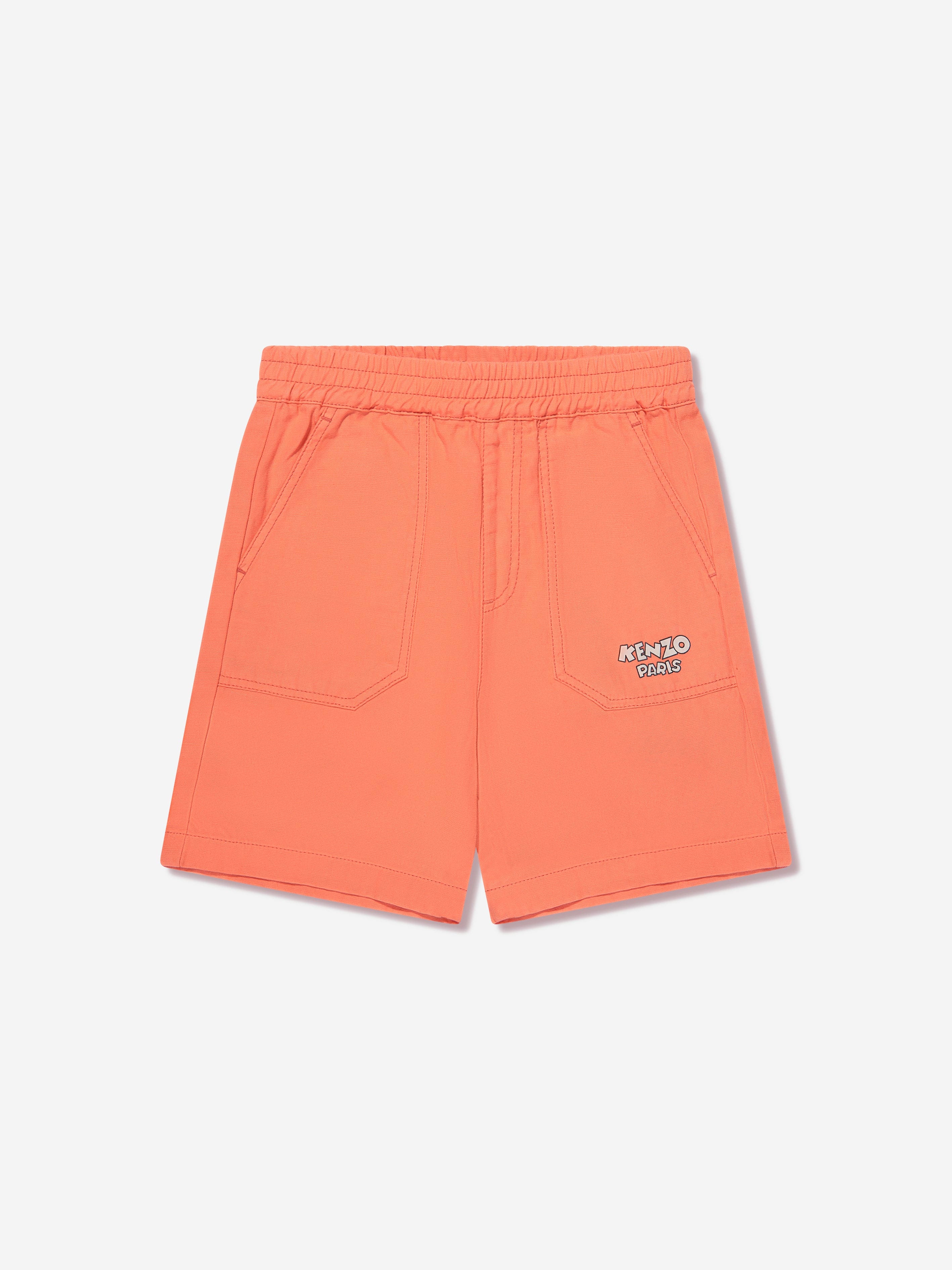 KENZO Boys Logo Bermuda Shorts in Red Free Shipping Best Place