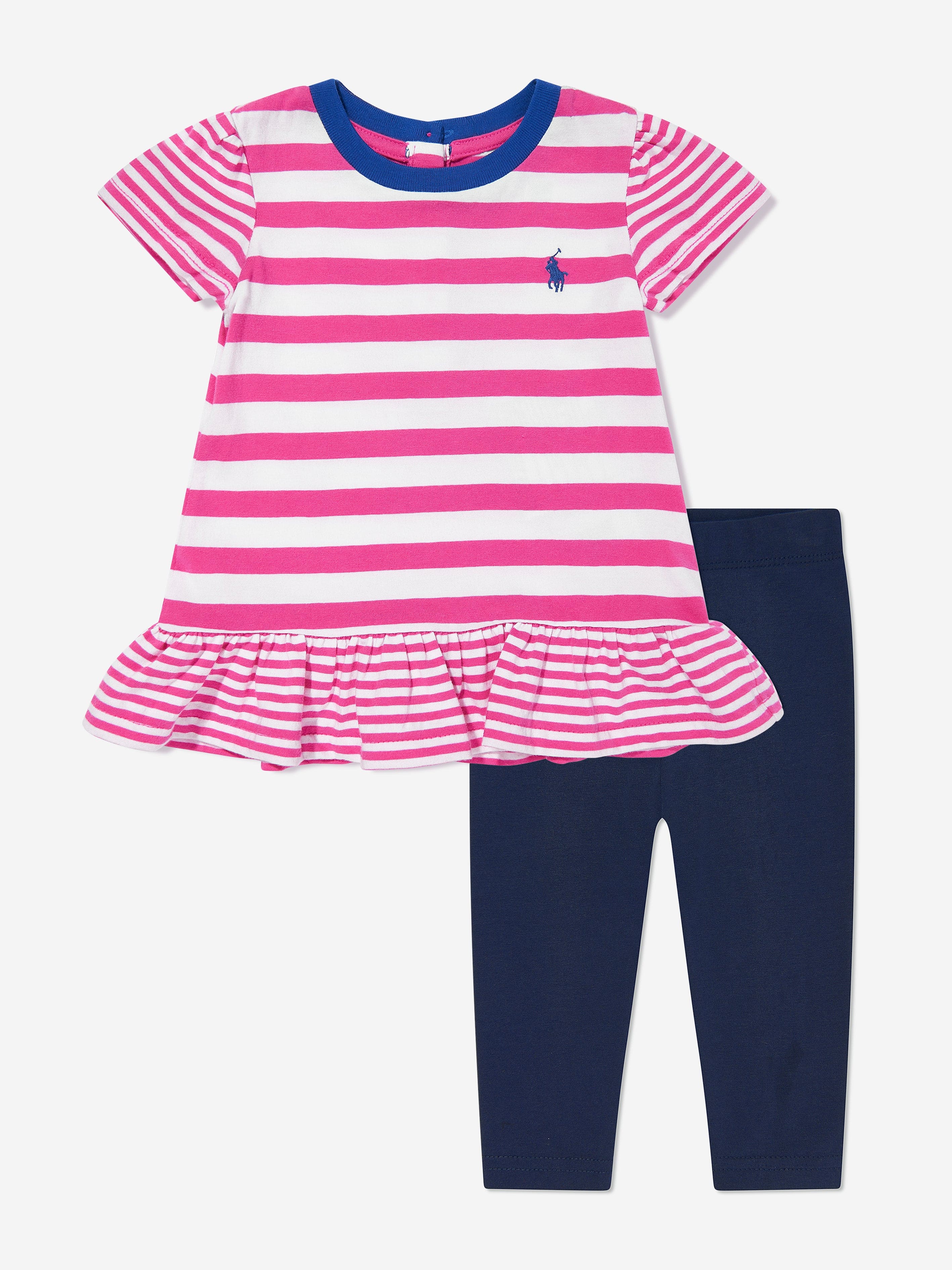 Baby Girls T-Shirt and Leggings Set in Blue Best Pices Online