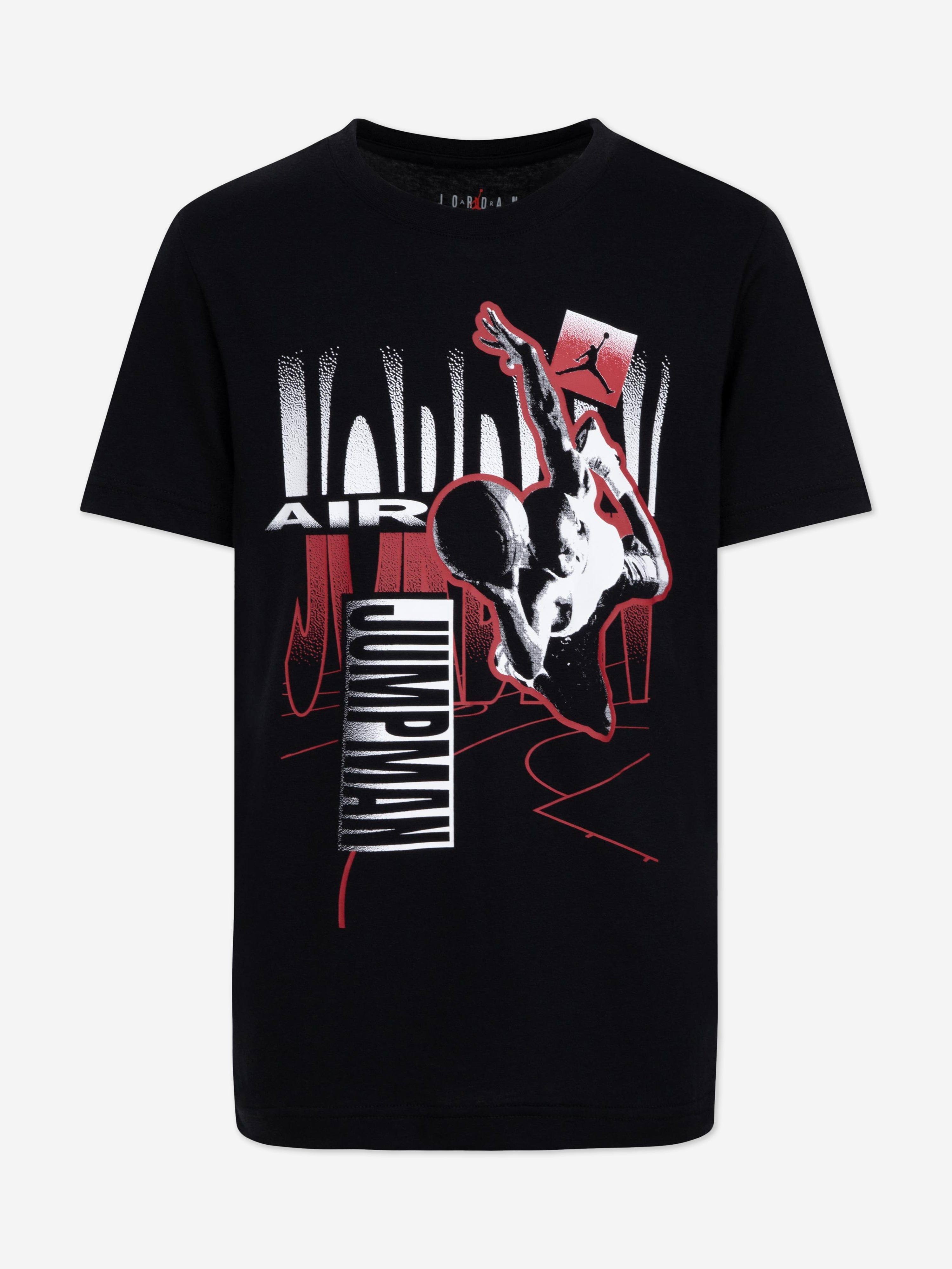 Jordan Boys MJ Court Fade T-Shirt in Black 100% Authentic Sale Online