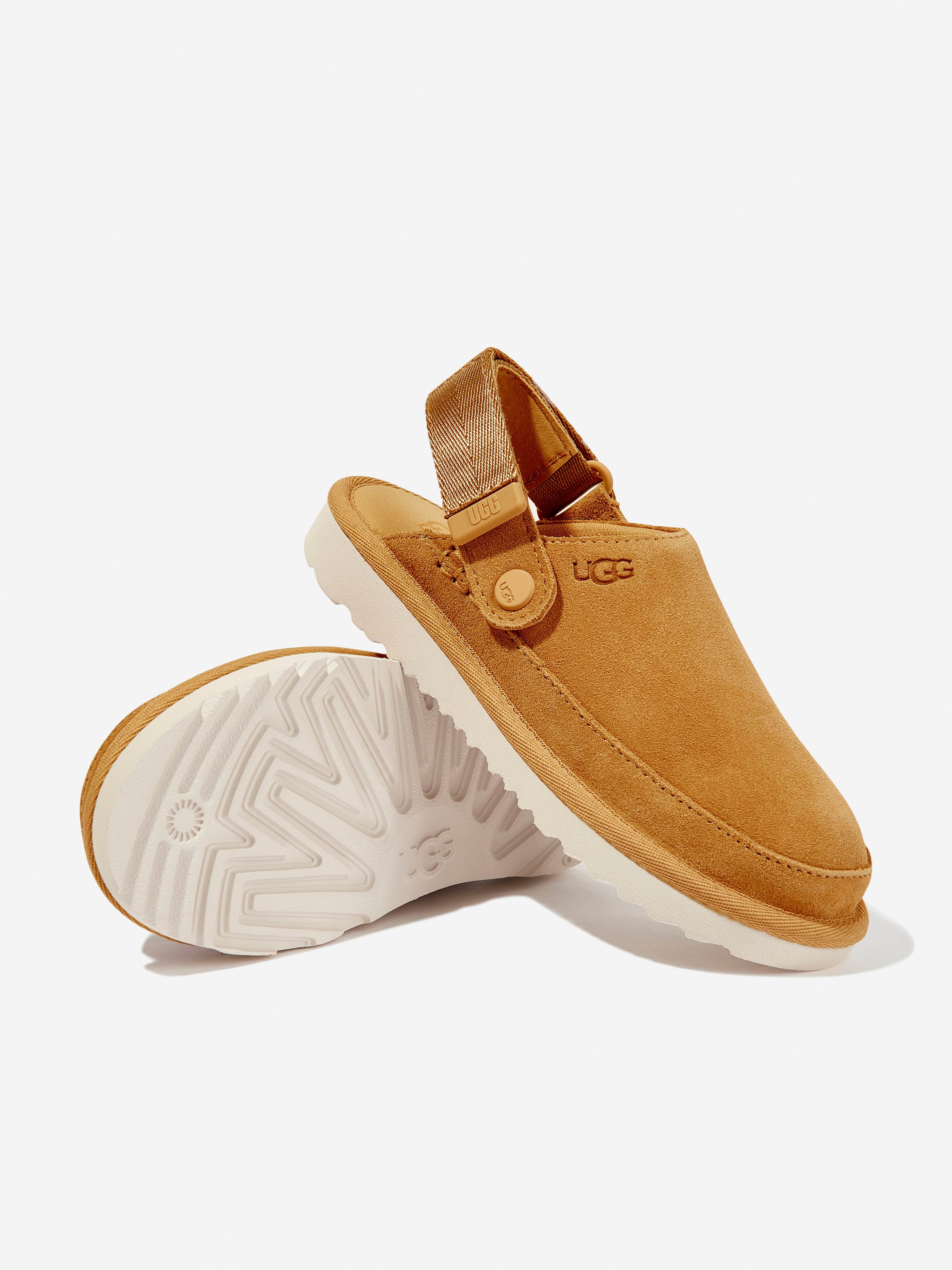 UGG Girls Goldenstar Clogs in Brown For Sale Top Quality