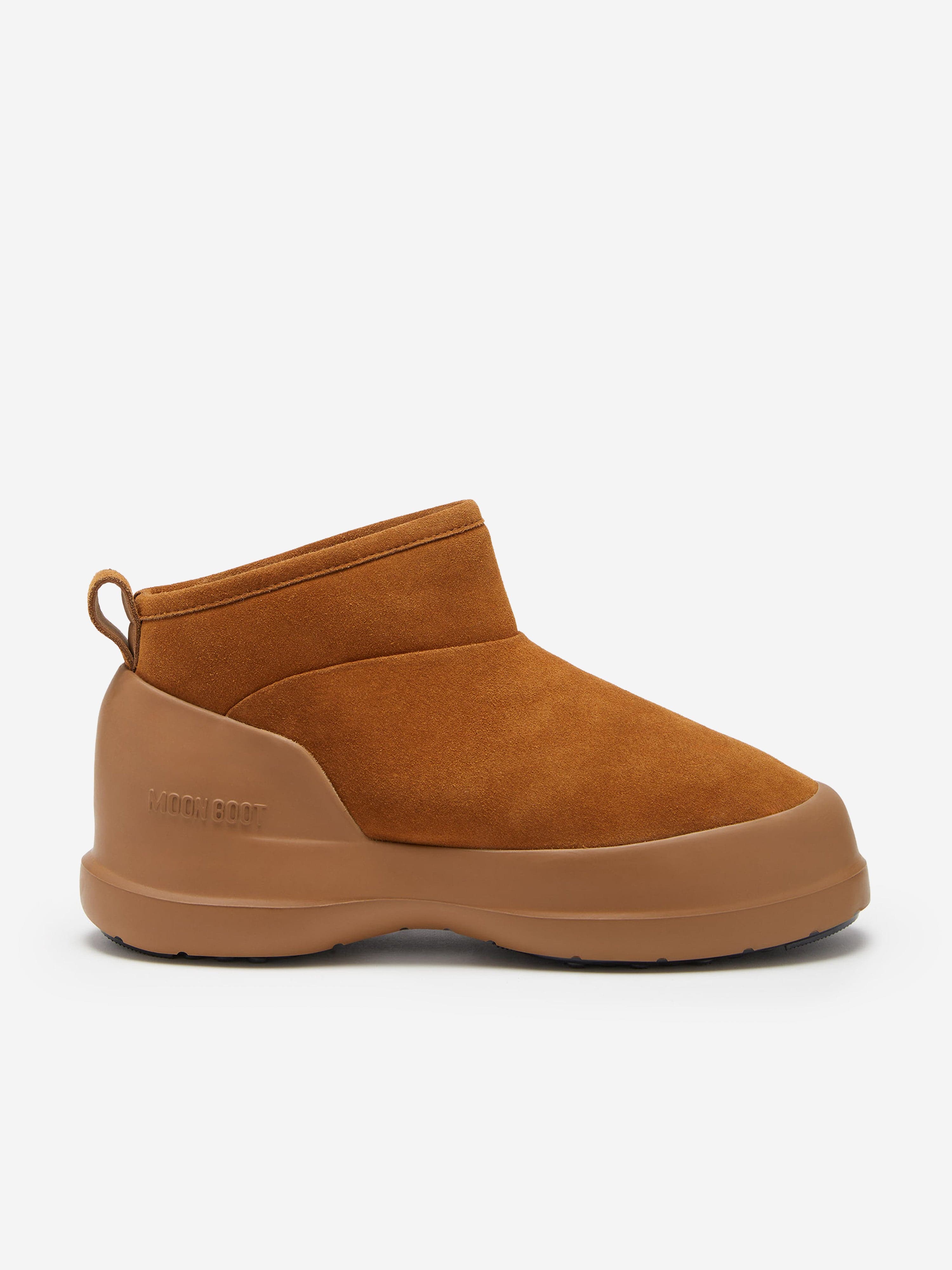 Moon Boot Boys Luna Suede Low Boots in Brown Latest Sale Online