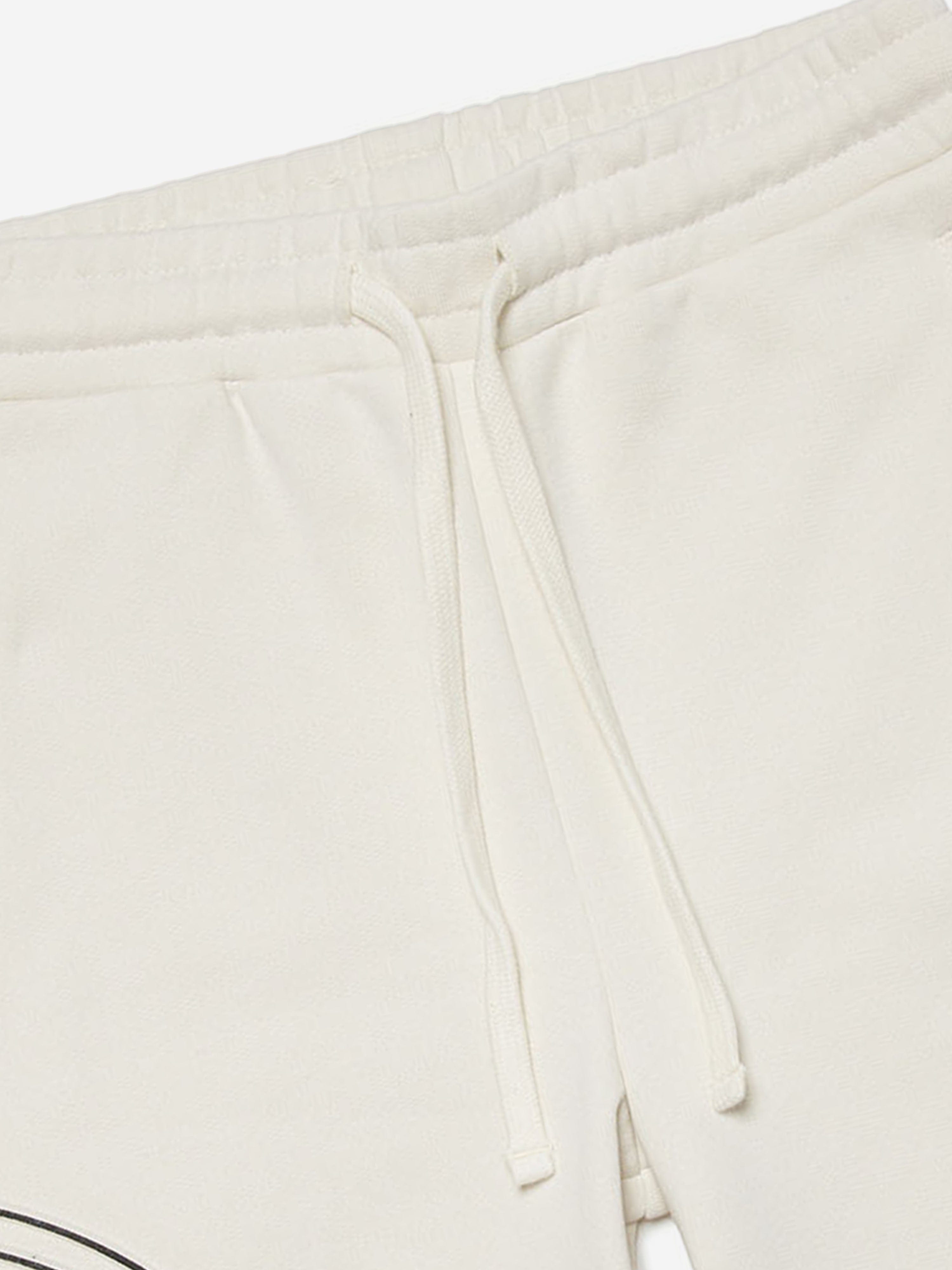 Diesel Boys Logo Shorts in Ivory Cost Online
