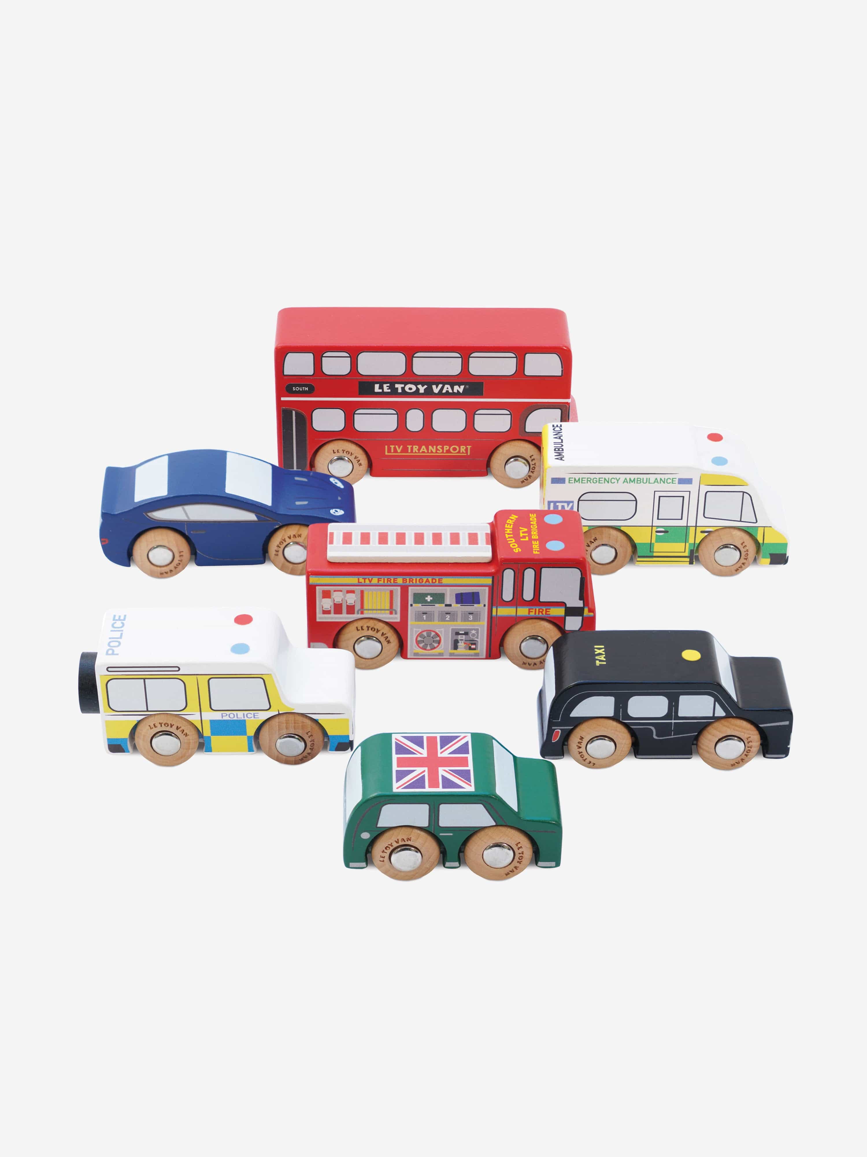 Le Toy Van London Toy Car Set-7 Piece (10 x 3 x 5cm) Discount With Mastercard
