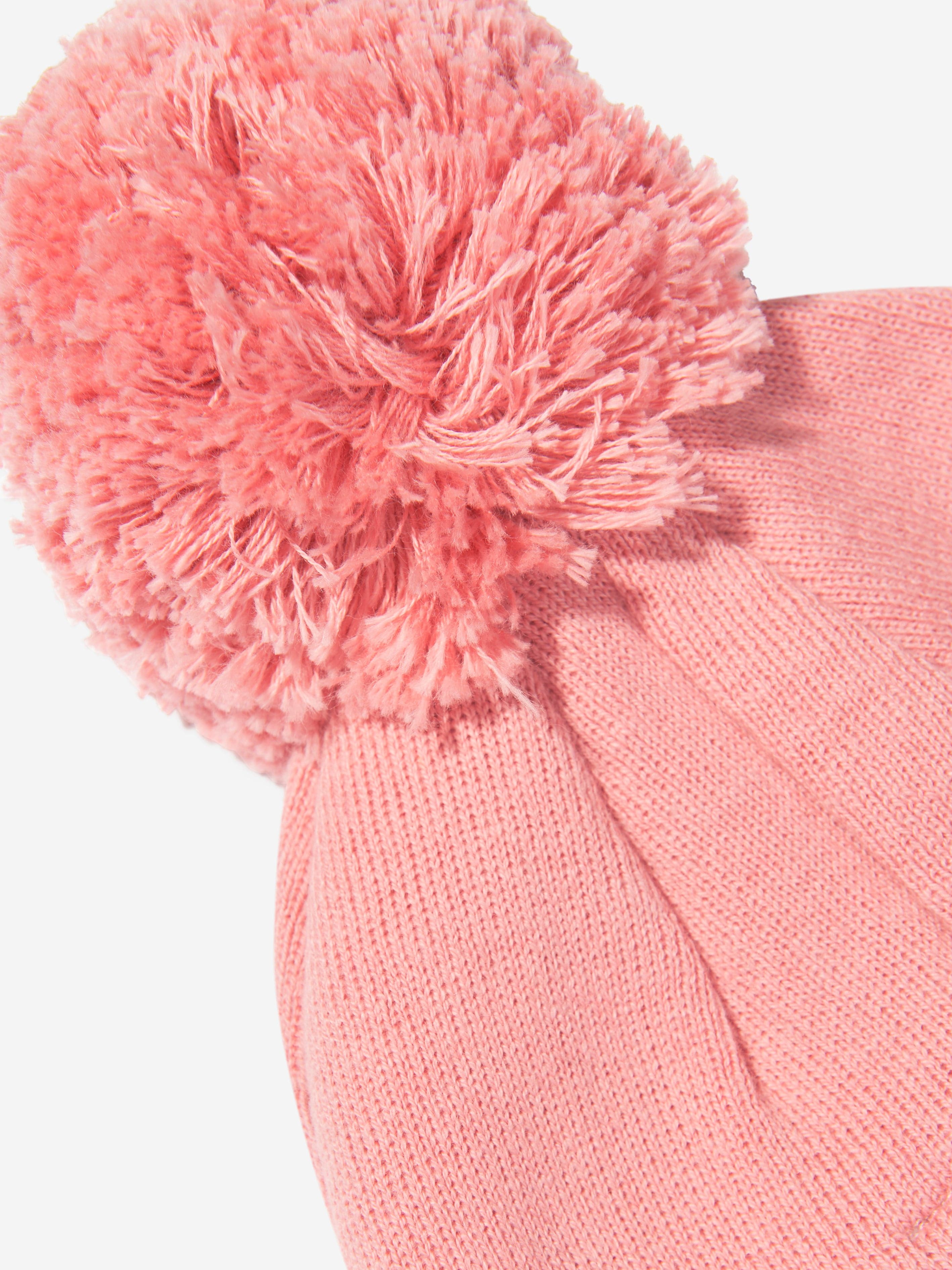 KENZO Girls Kotora Beanie Hat in Pink Clearance Official
