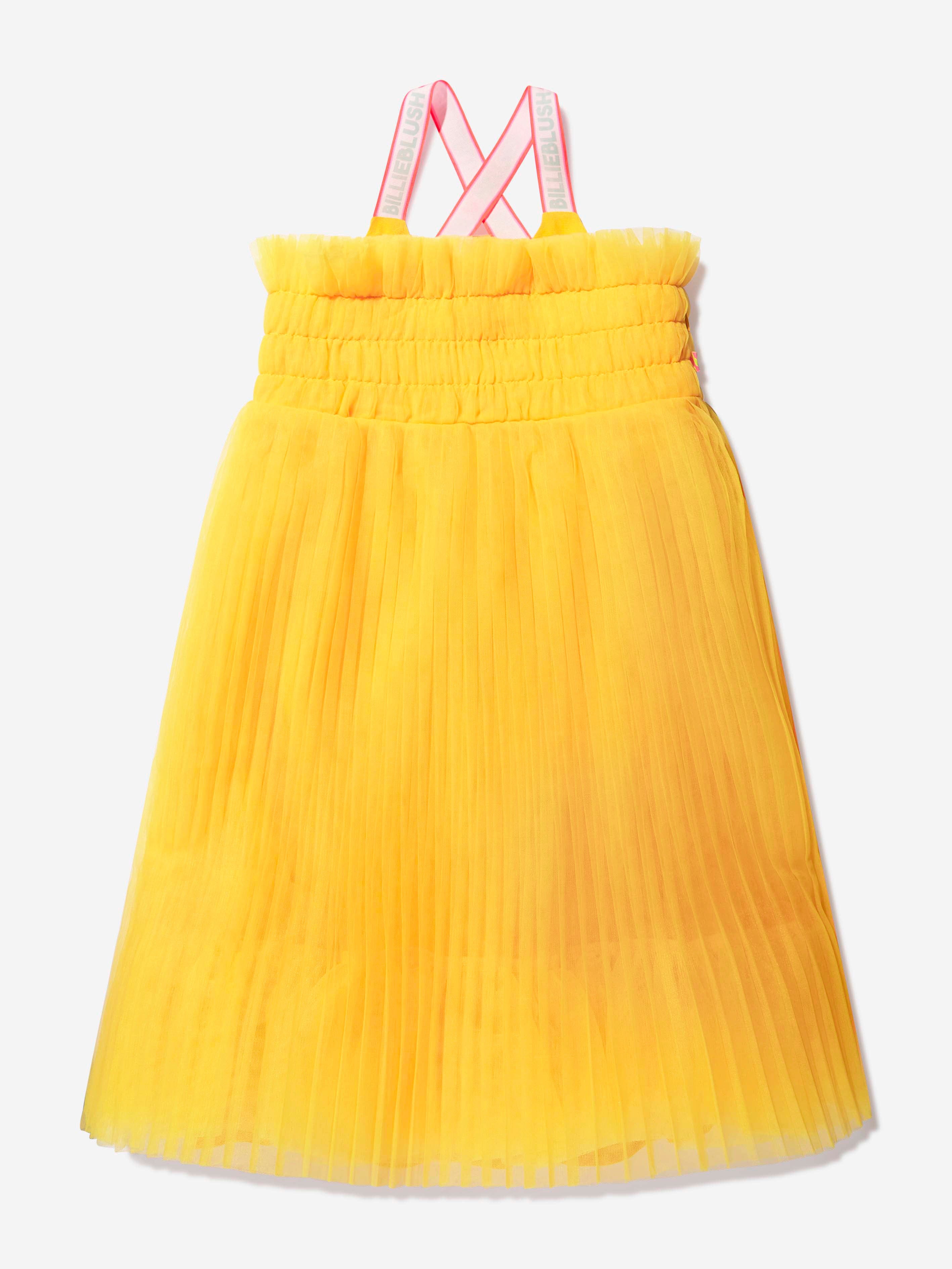 Billieblush Girls Pleated Tulle Dress in Yellow Many Kinds Of Sale Online