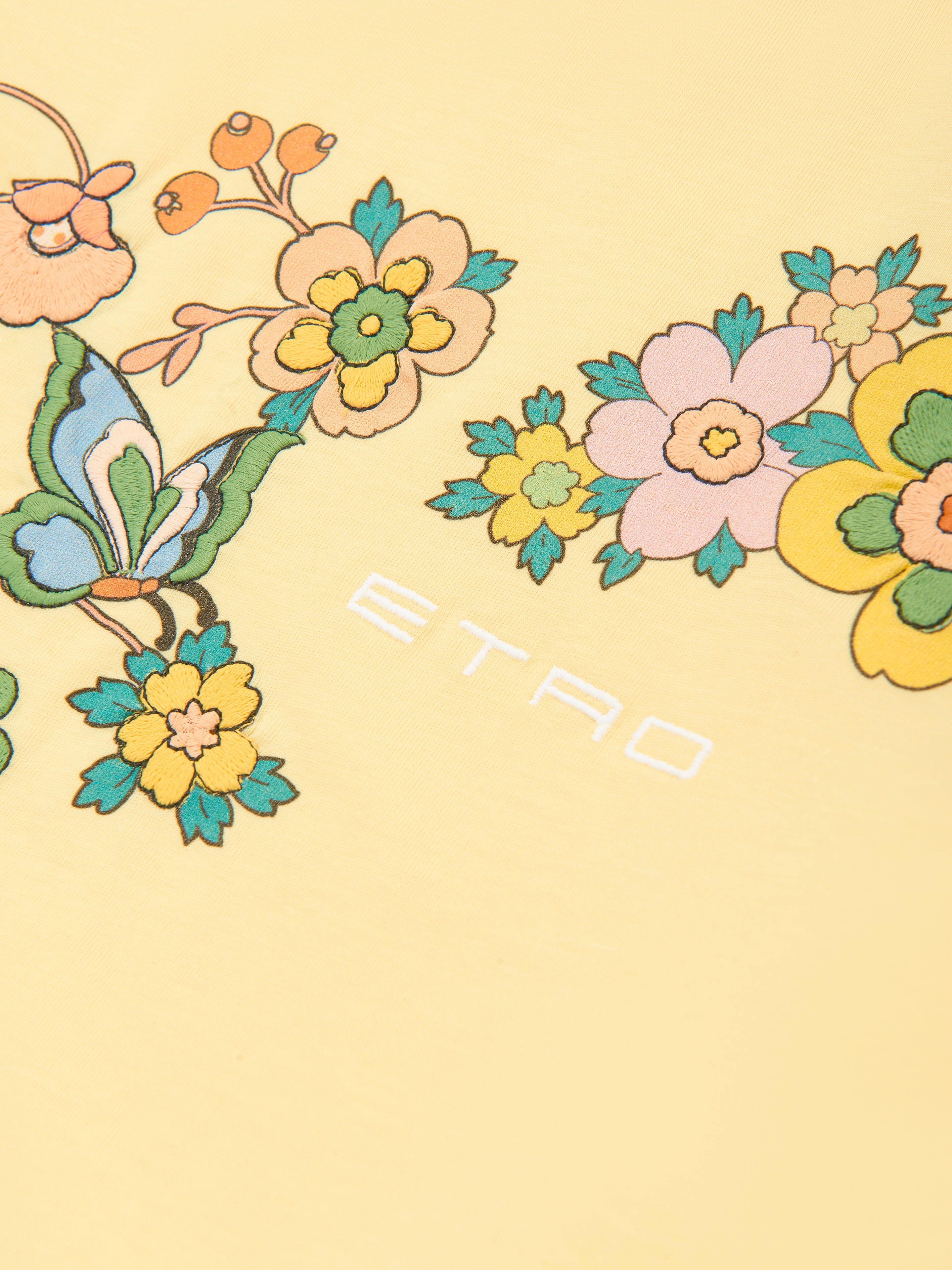 Girls Floral T-Shirt in Yellow Cheap Outlet Locations