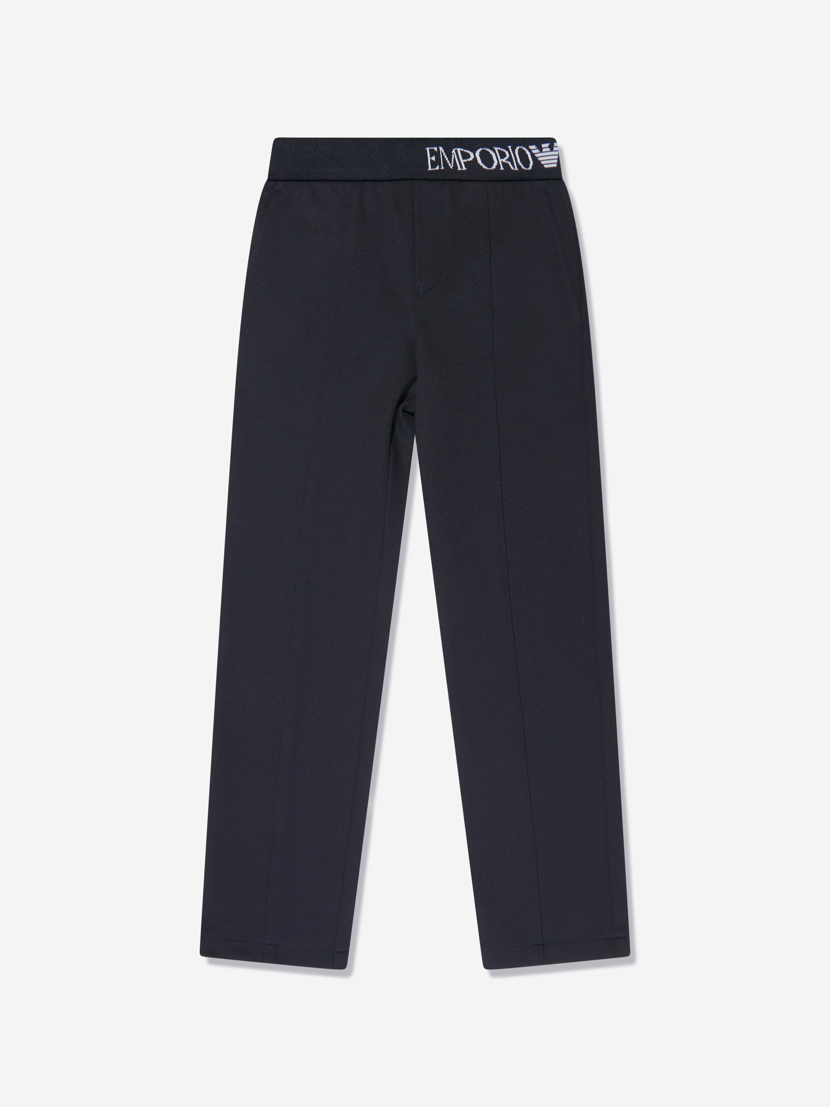 Emporio Armani Boys Logo Trousers in Navy Clearance Huge Surprise