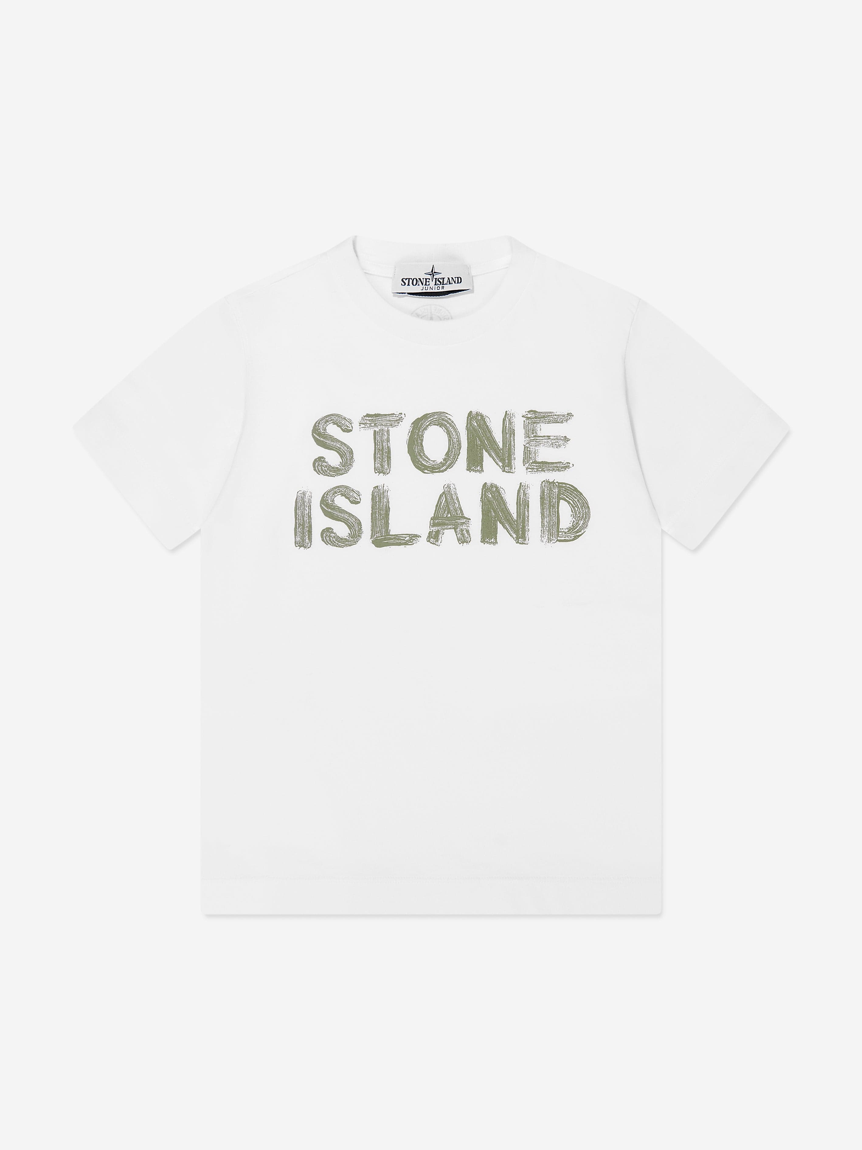 Boys Logo T-Shirt in White Buy Cheap New