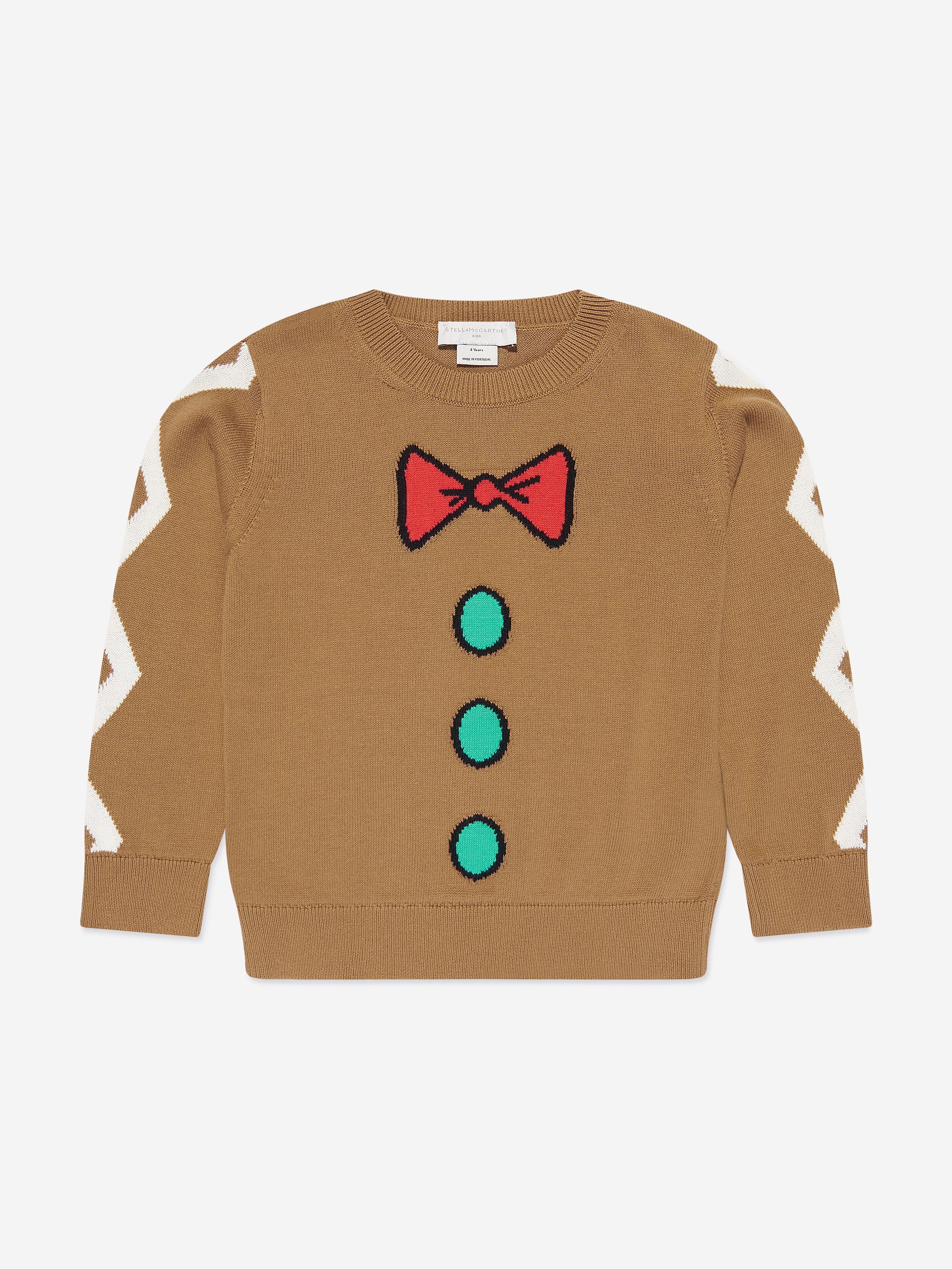 Stella McCartney Boys Knitted Jumper in Brown Sast