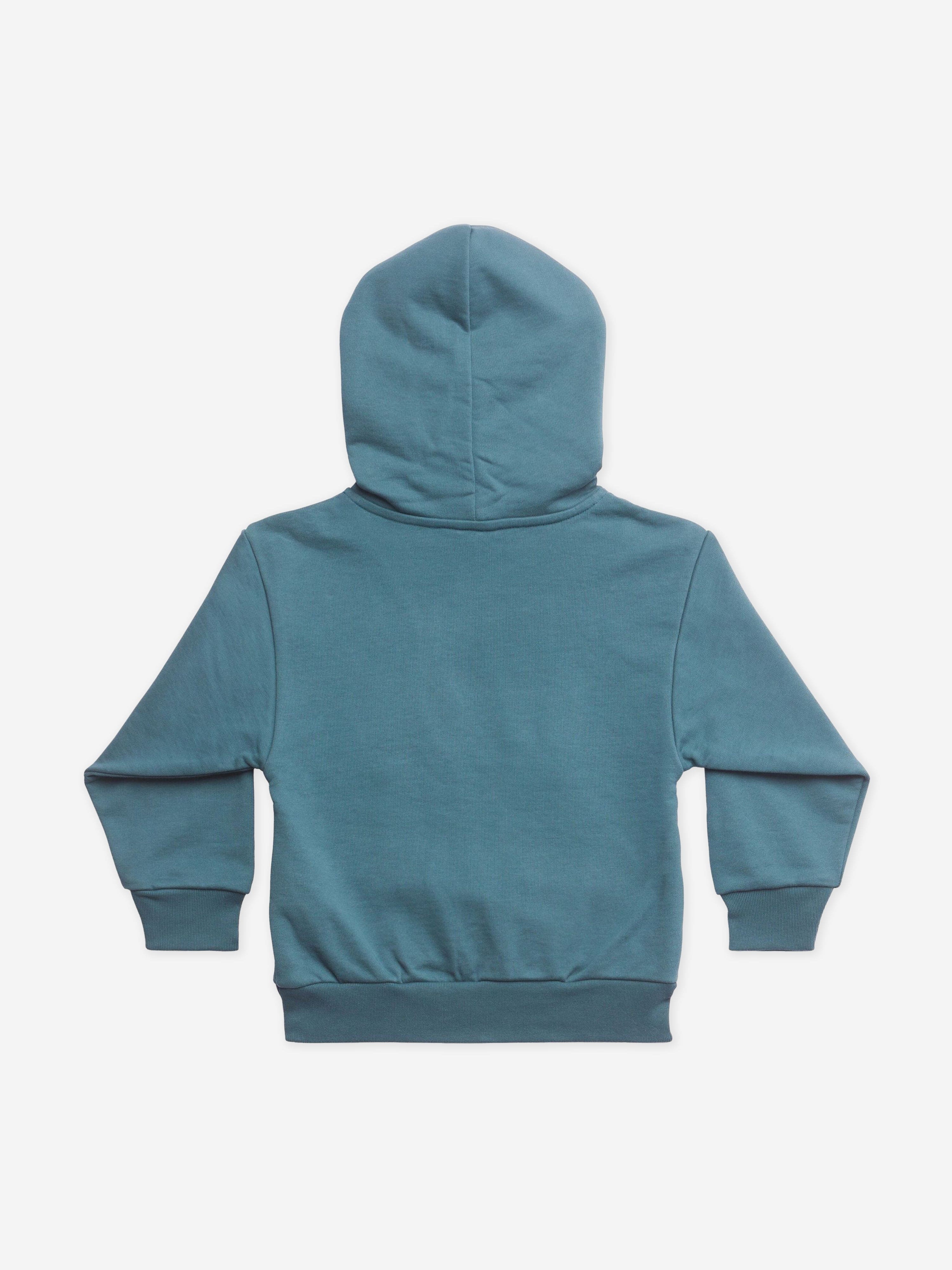 Balenciaga Kids Logo Hoodie in Teal For Sale Sale Online