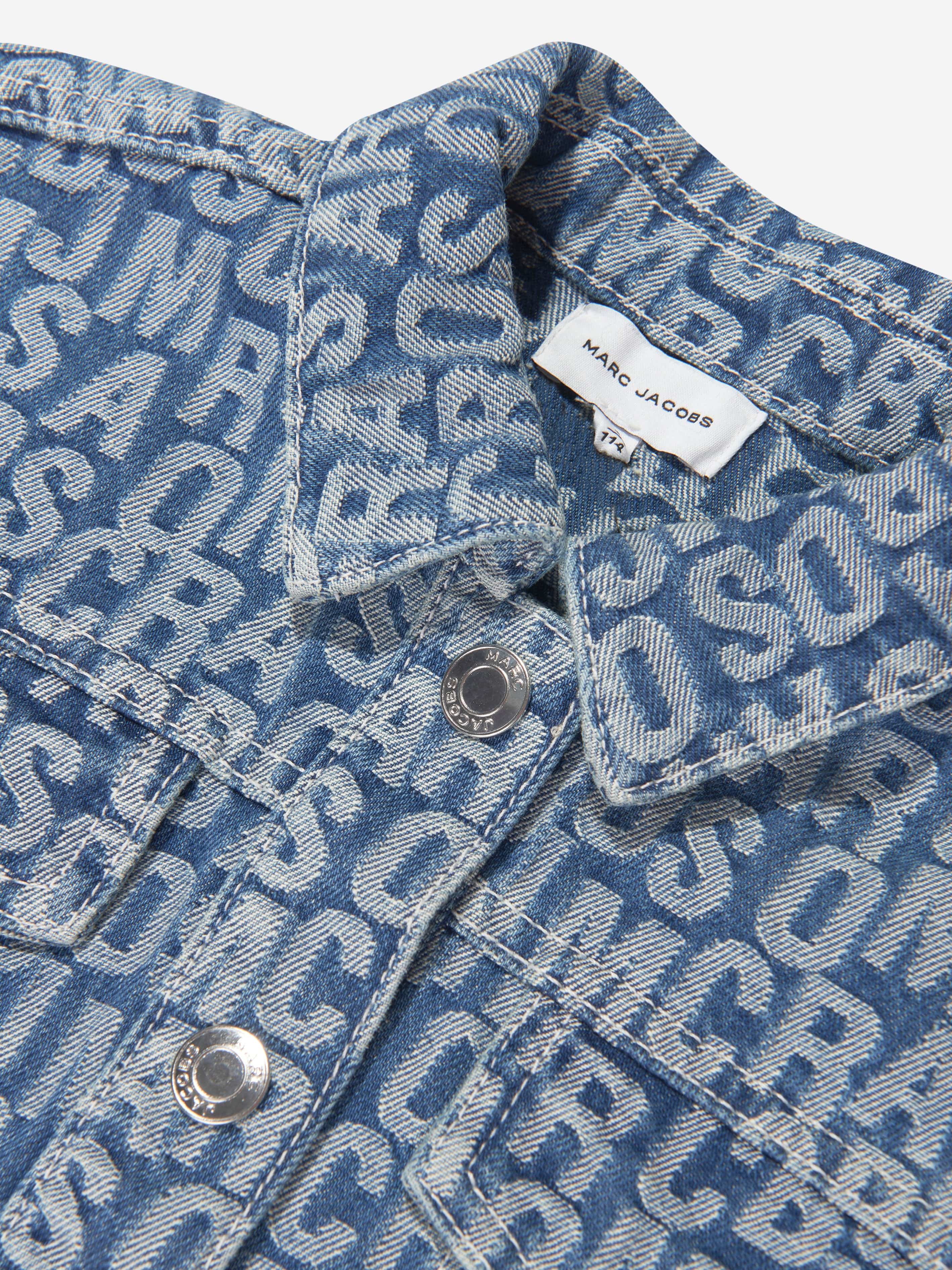 MARC JACOBS Boys Denim Logo Jacket in Blue Cheap Sale Best Wholesale