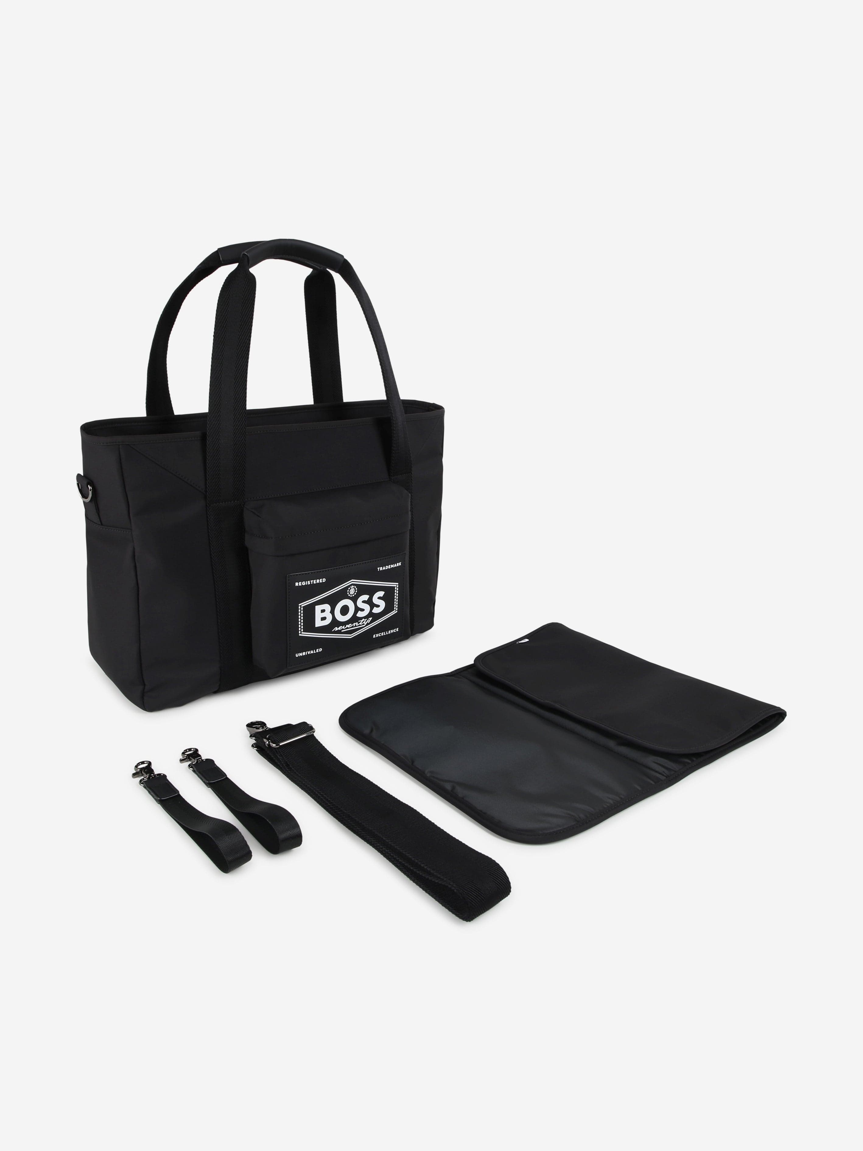 BOSS Baby Logo Badge Changing Bag in Black (42cm) Buy Cheap Cheap