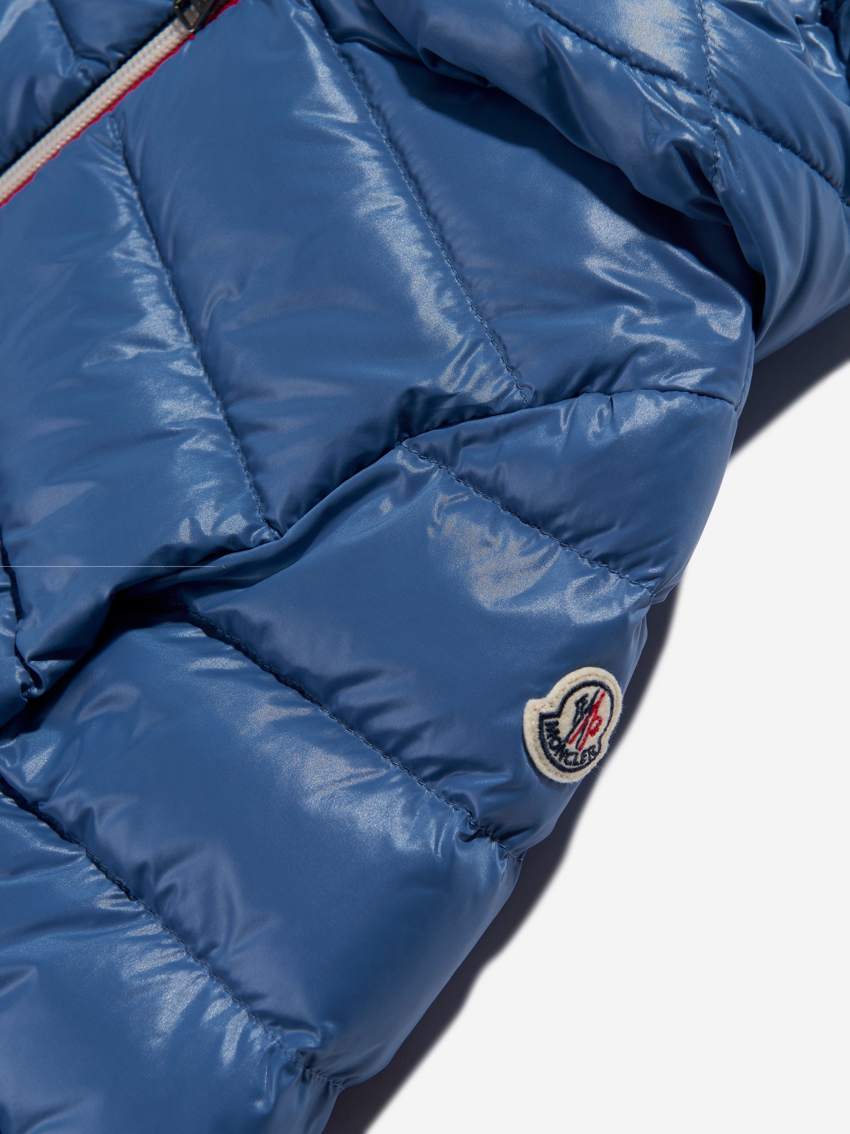 Moncler Enfant Boys Down Padded New Aubert Jacket in Blue Affordable Cheap Online