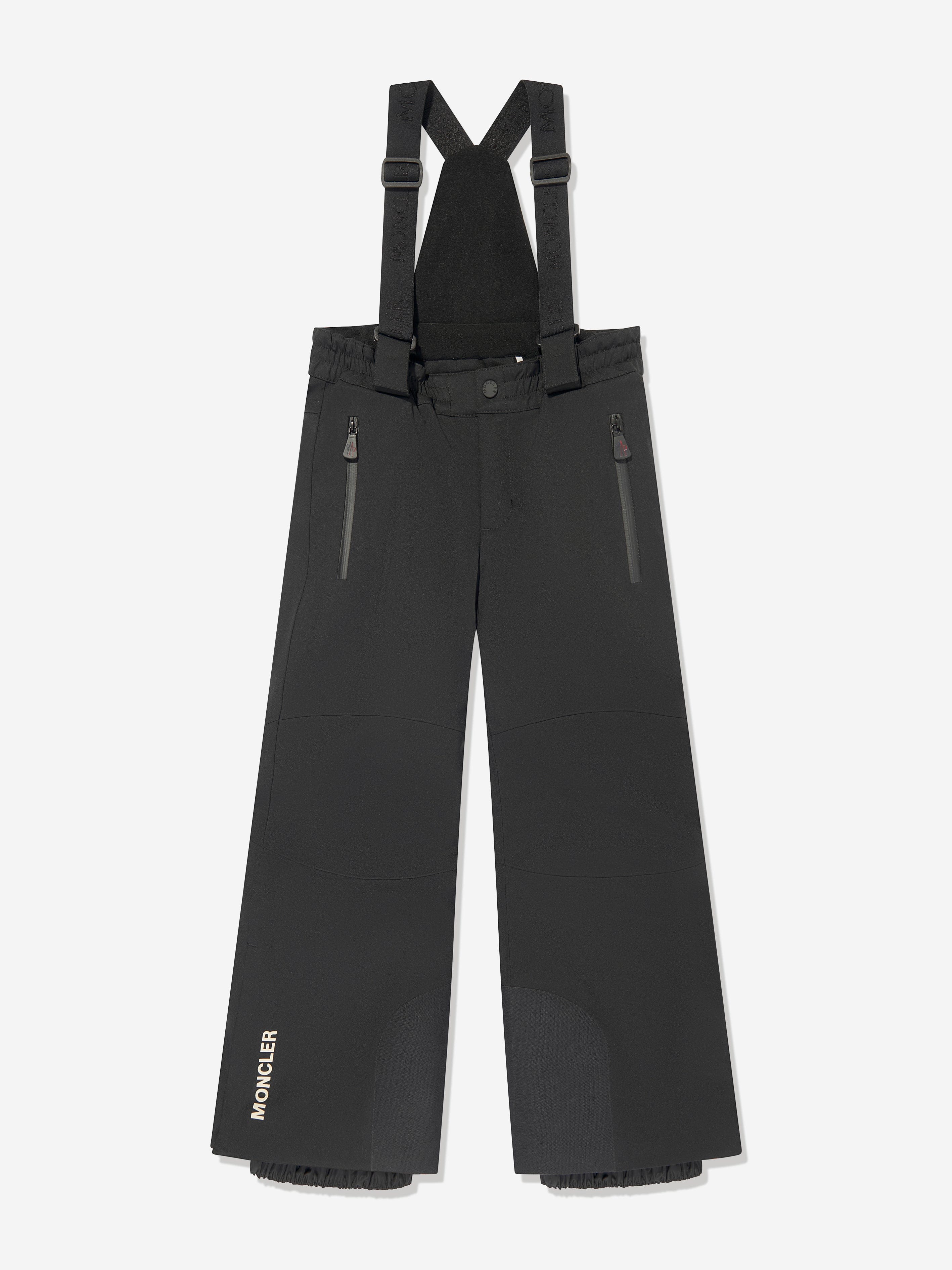 Moncler Enfant Kids Grenoble Ski Trousers in Black Outlet Genuine