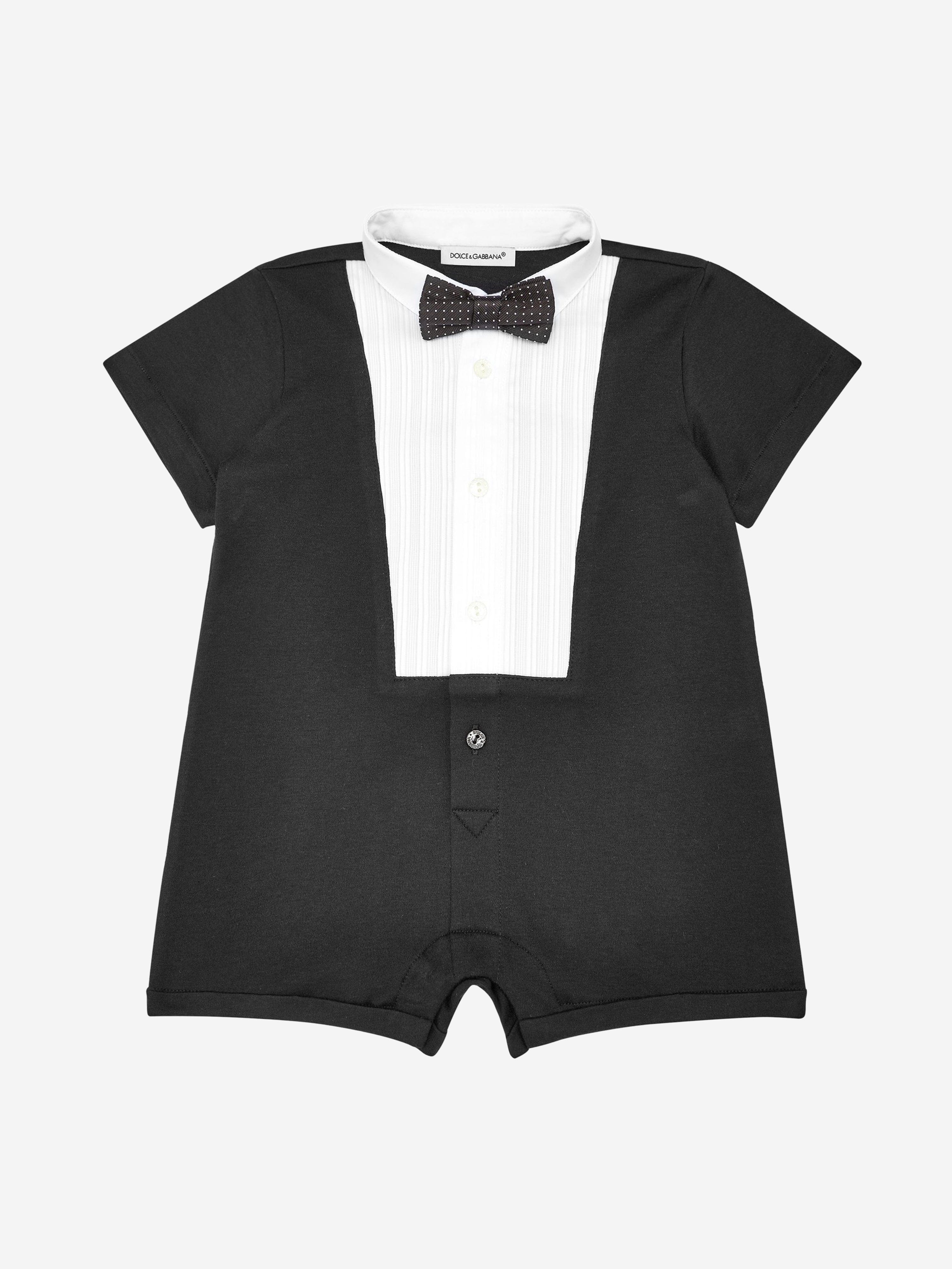 Dolce & Gabbana Baby Boys Tuxedo Romper in Black Cheap Sale Discounts