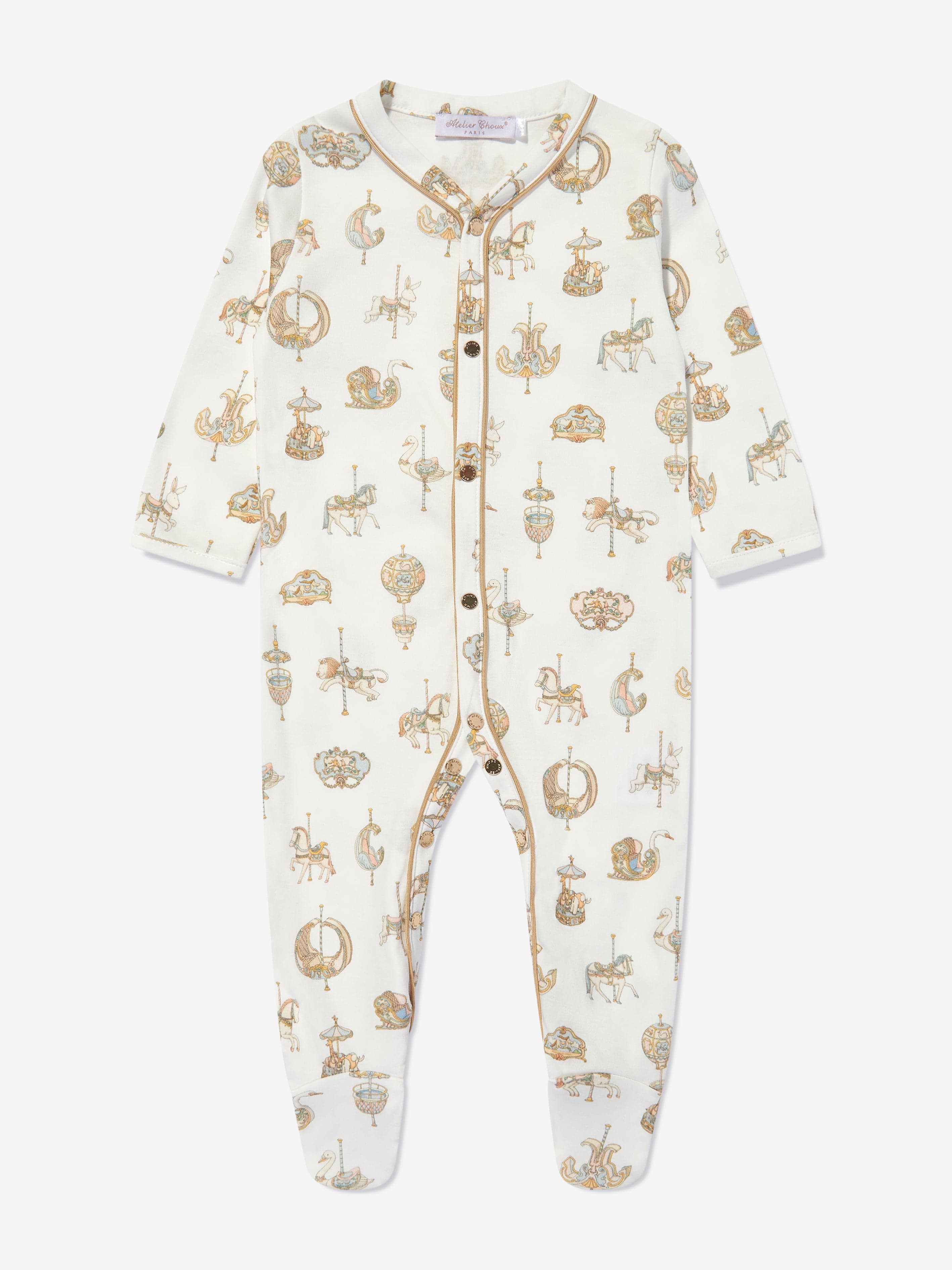 Atelier Choux Baby Boys Carousel Gift Set in Blue Professional