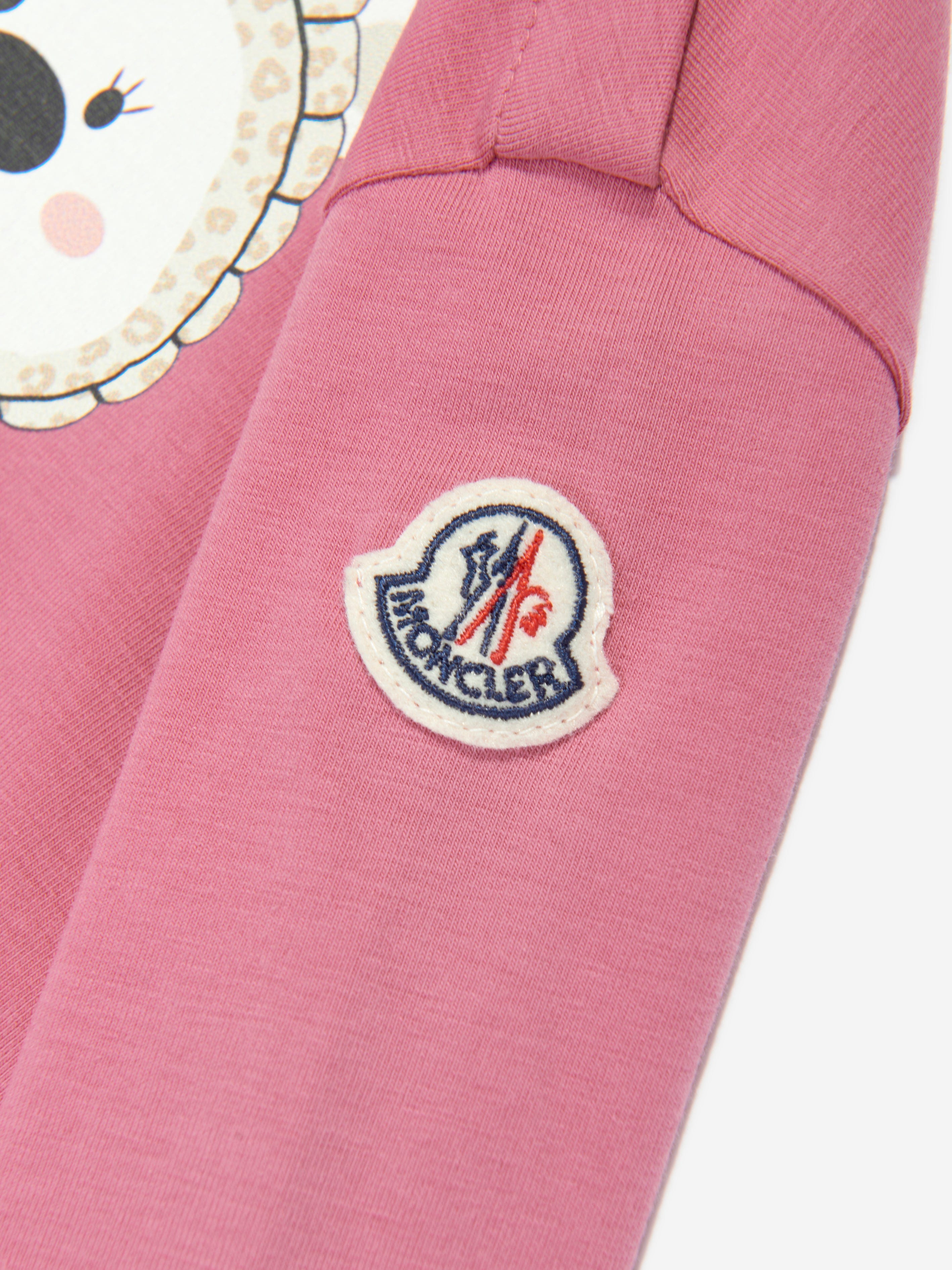 Moncler Enfant Baby Girls Long Sleeve Bear T-Shirt in Pink Footlocker Finishline Online