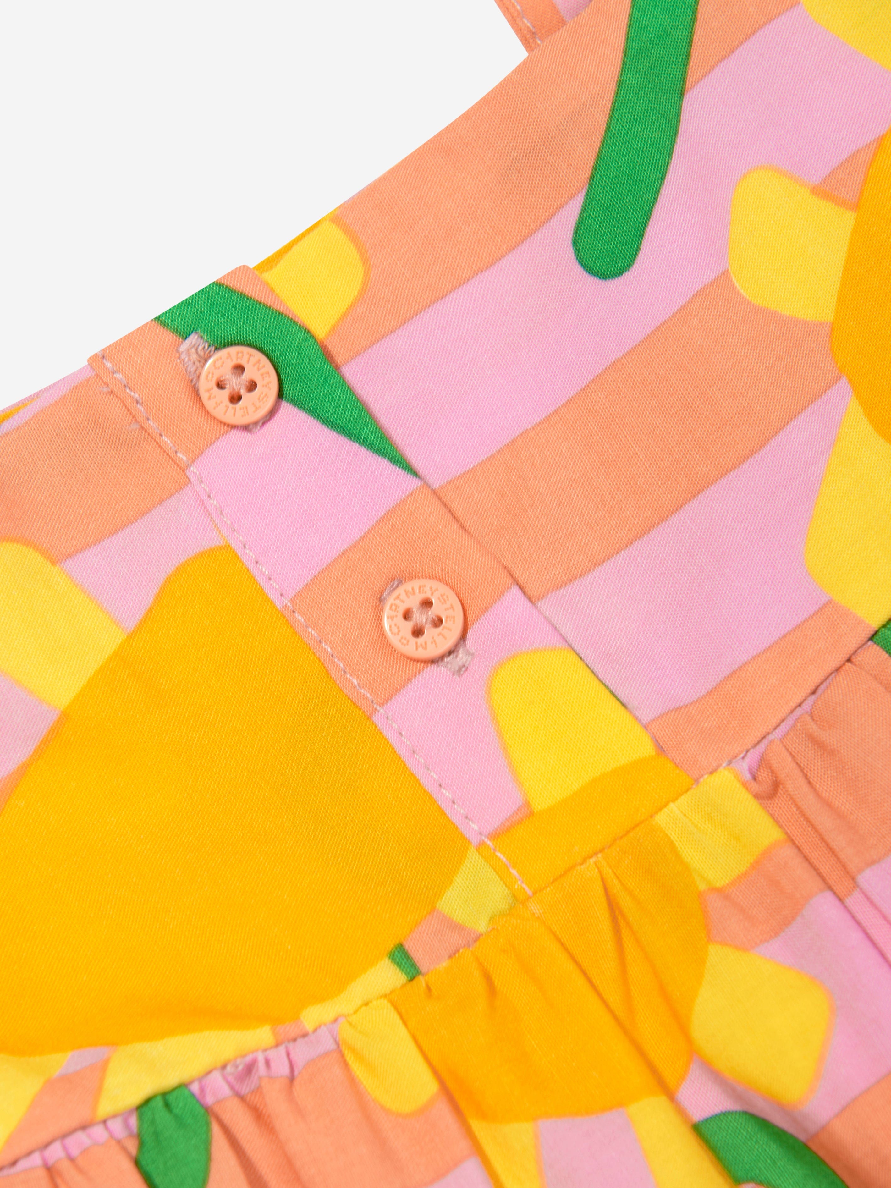 Stella McCartney Girls Striped Flower Dress in Multicolour Cheap Sale Websites
