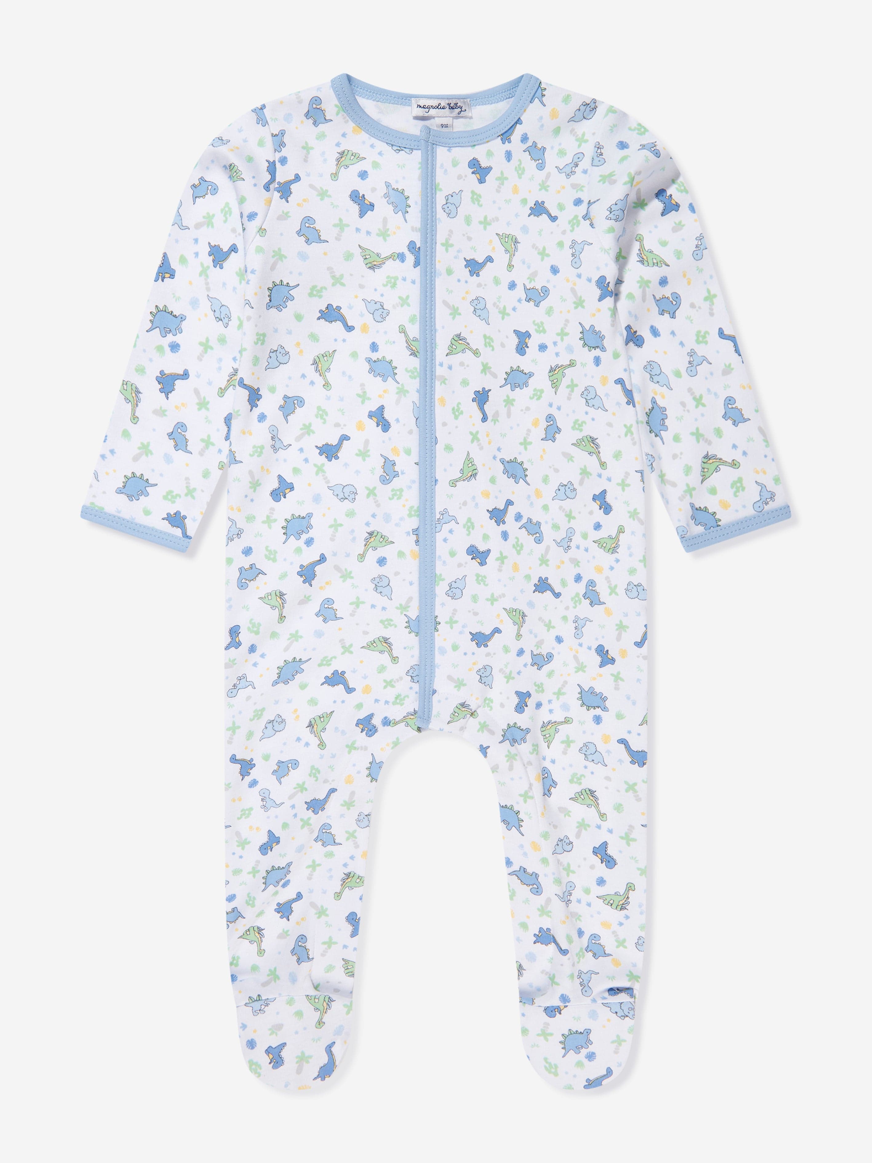Magnolia Baby Baby Boys Dinoland Babygrow in White Free Shipping Factory Outlet
