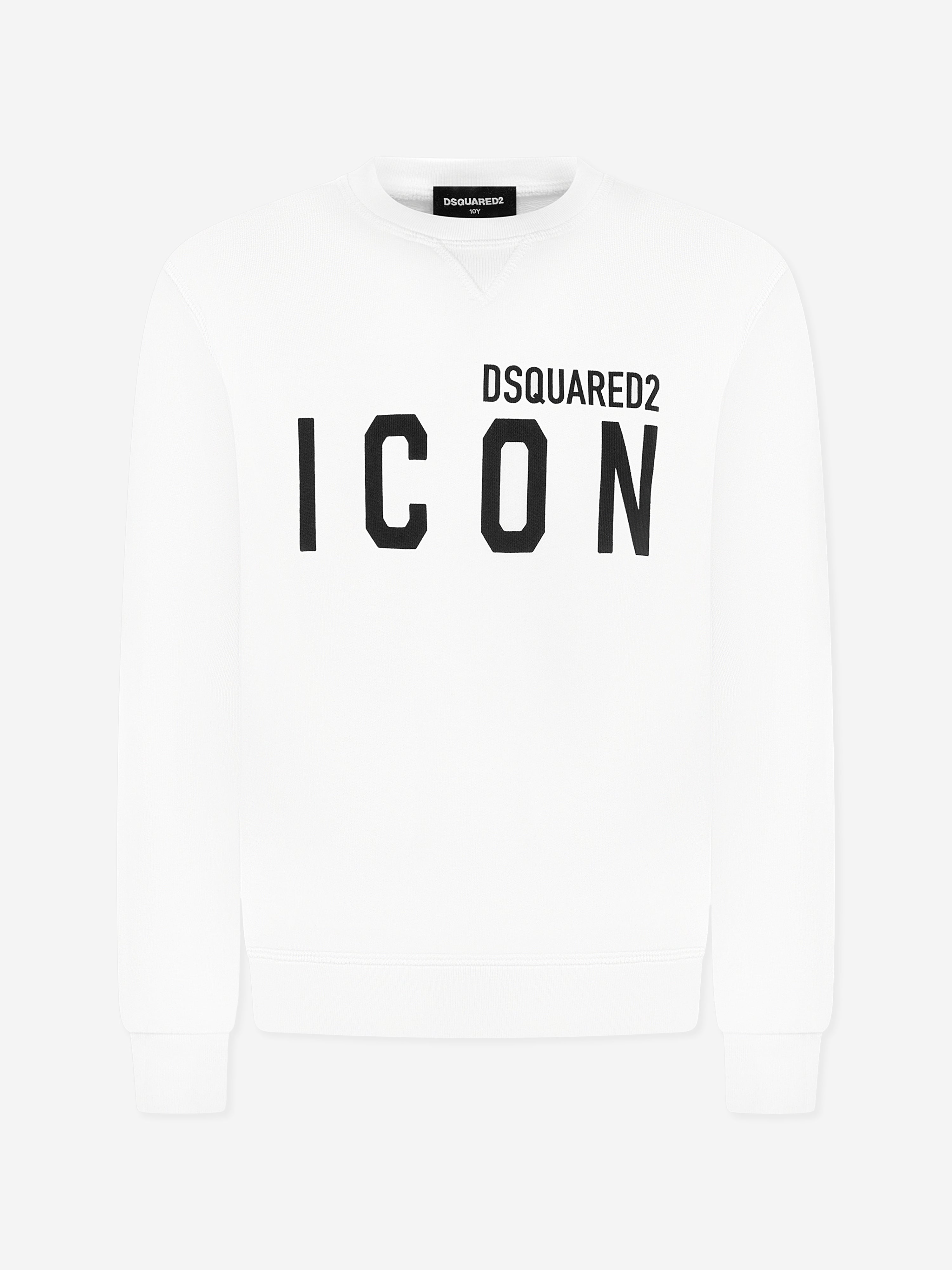 Dsquared2 Kids Icon Sweatshirt in White Clearance Official Site