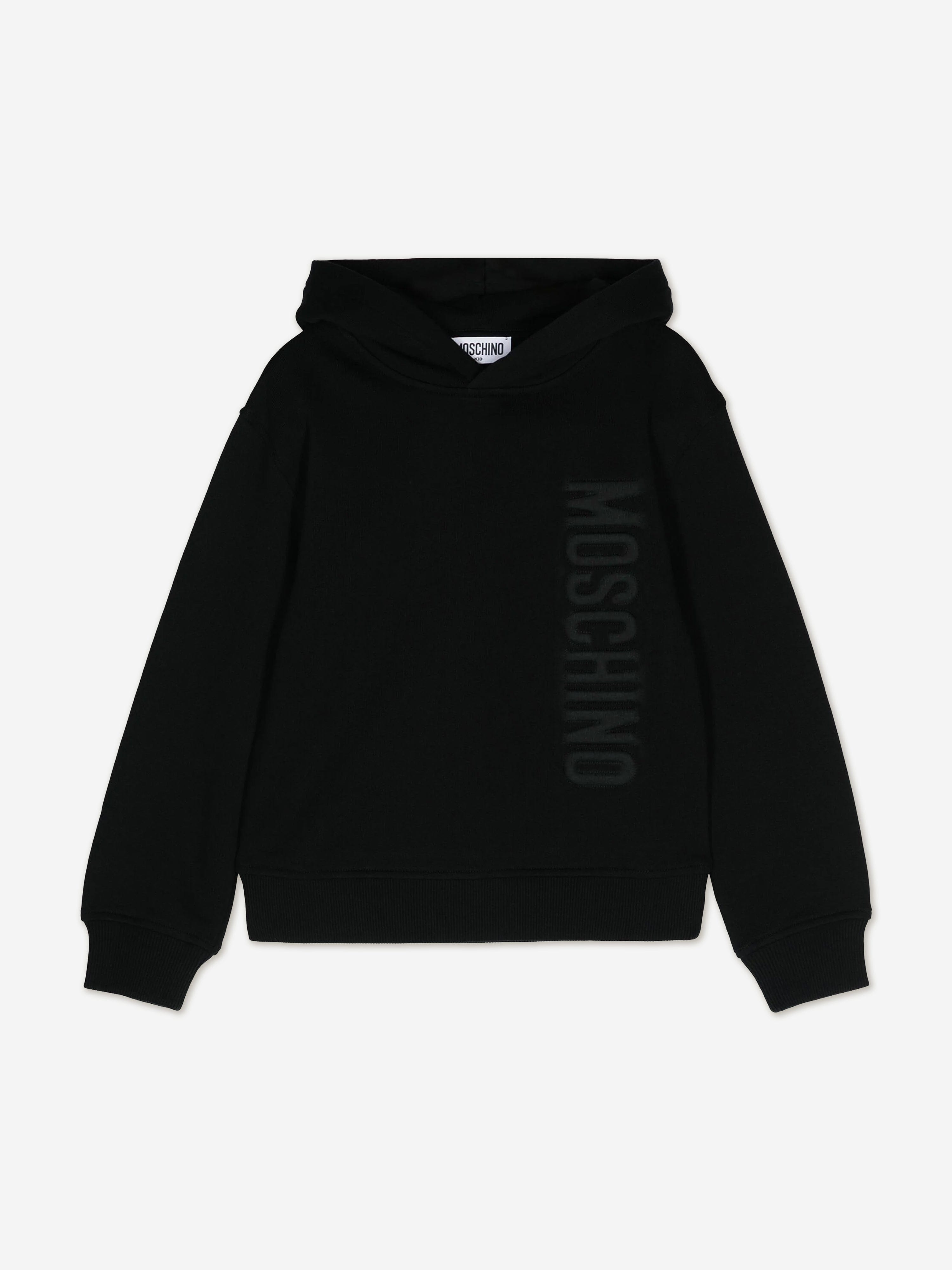 Moschino Kids Logo Hoodie in Black The Best Store To Get