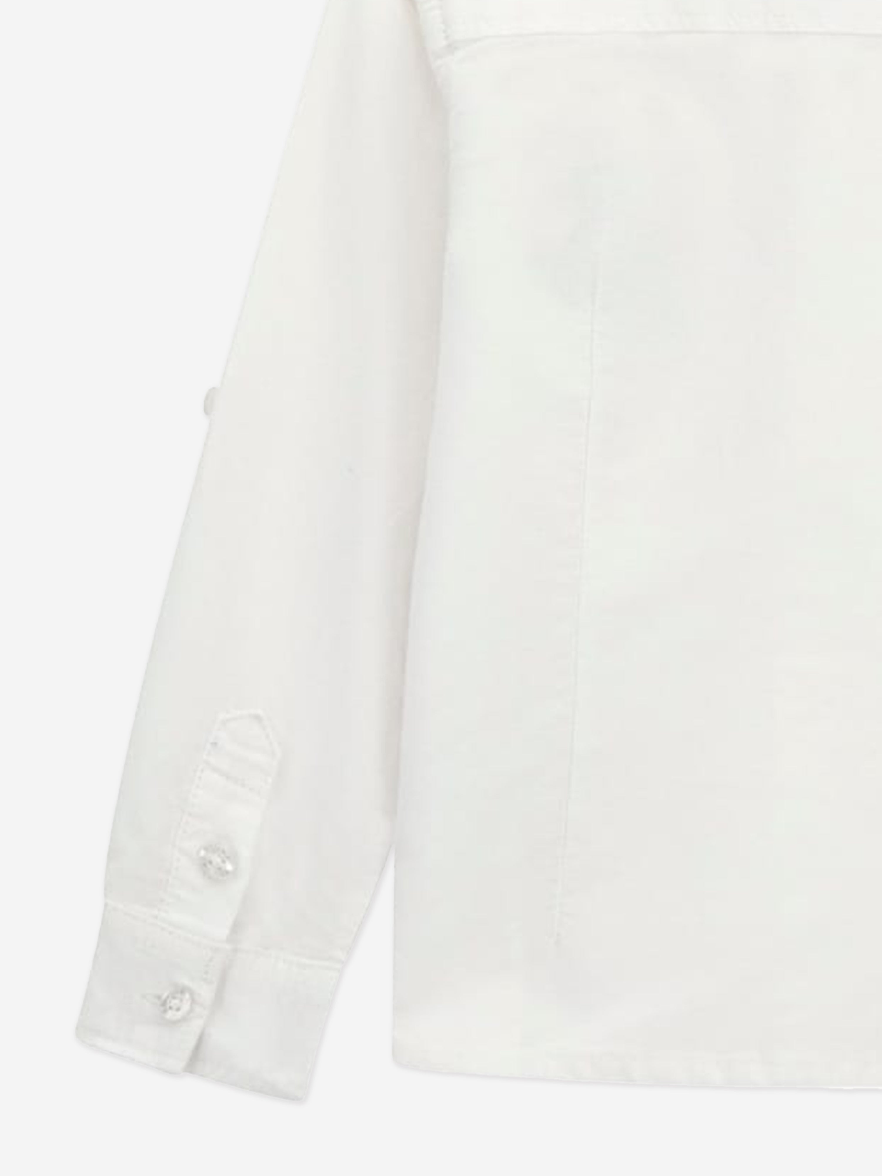 Boys Bear Oxford Shirt in White Free Shipping Genuine