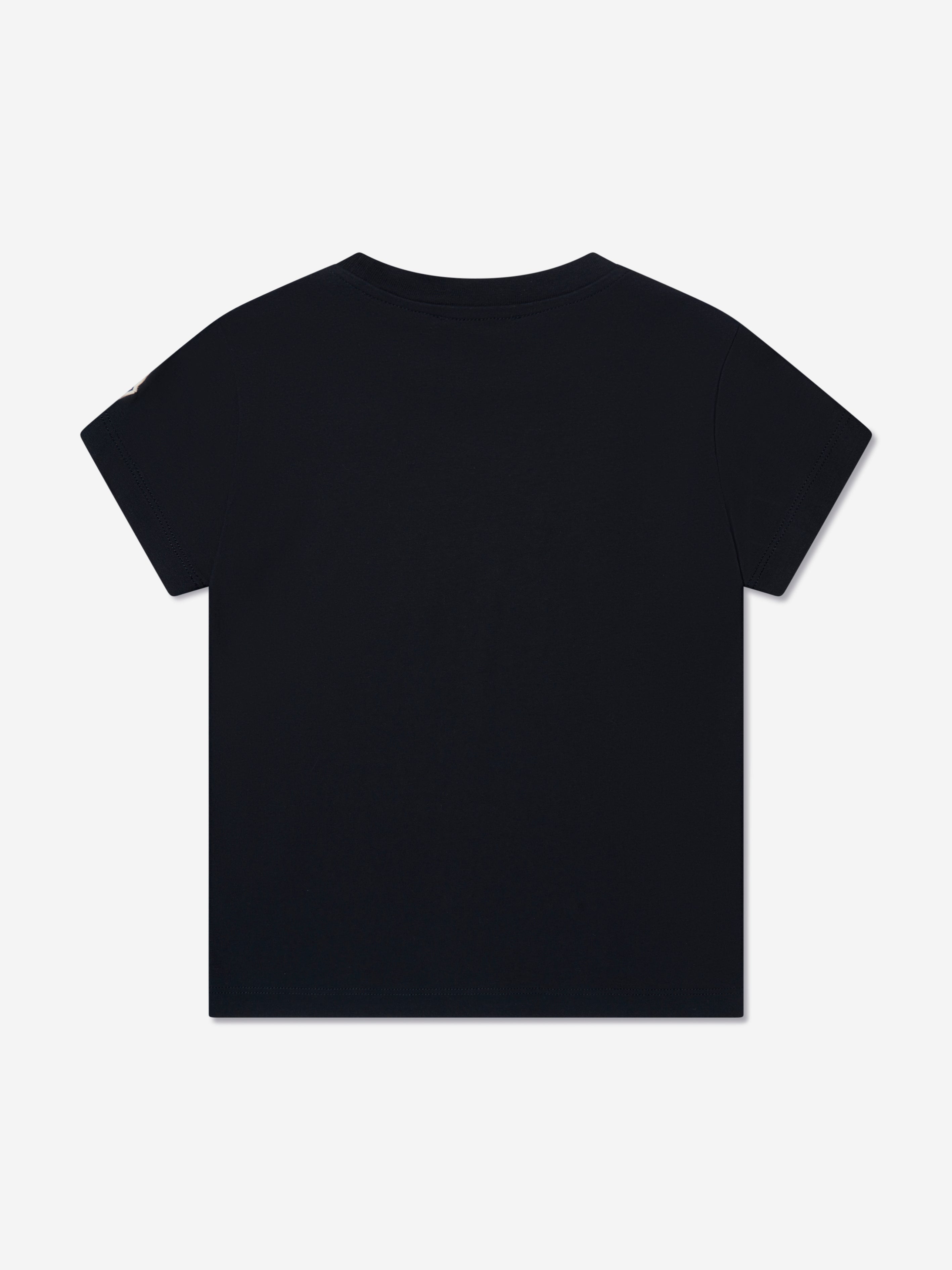 Moncler Enfant Boys Basketball Logo T-Shirt in Navy Cheap Pice Wholesale Pice