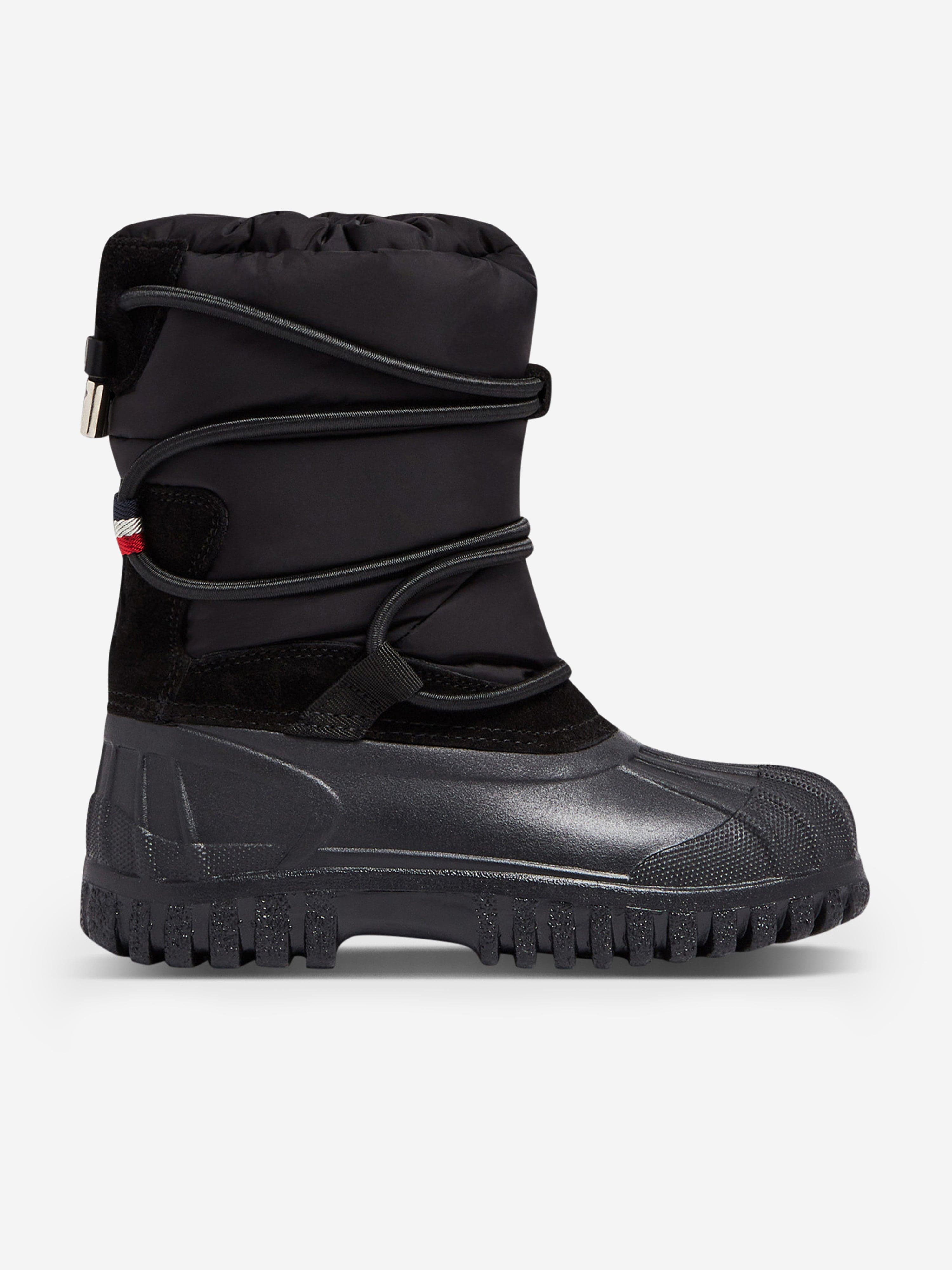 Moncler Enfant Kids Grenoble Chris Snow Boots in Black Under 70 Dollars